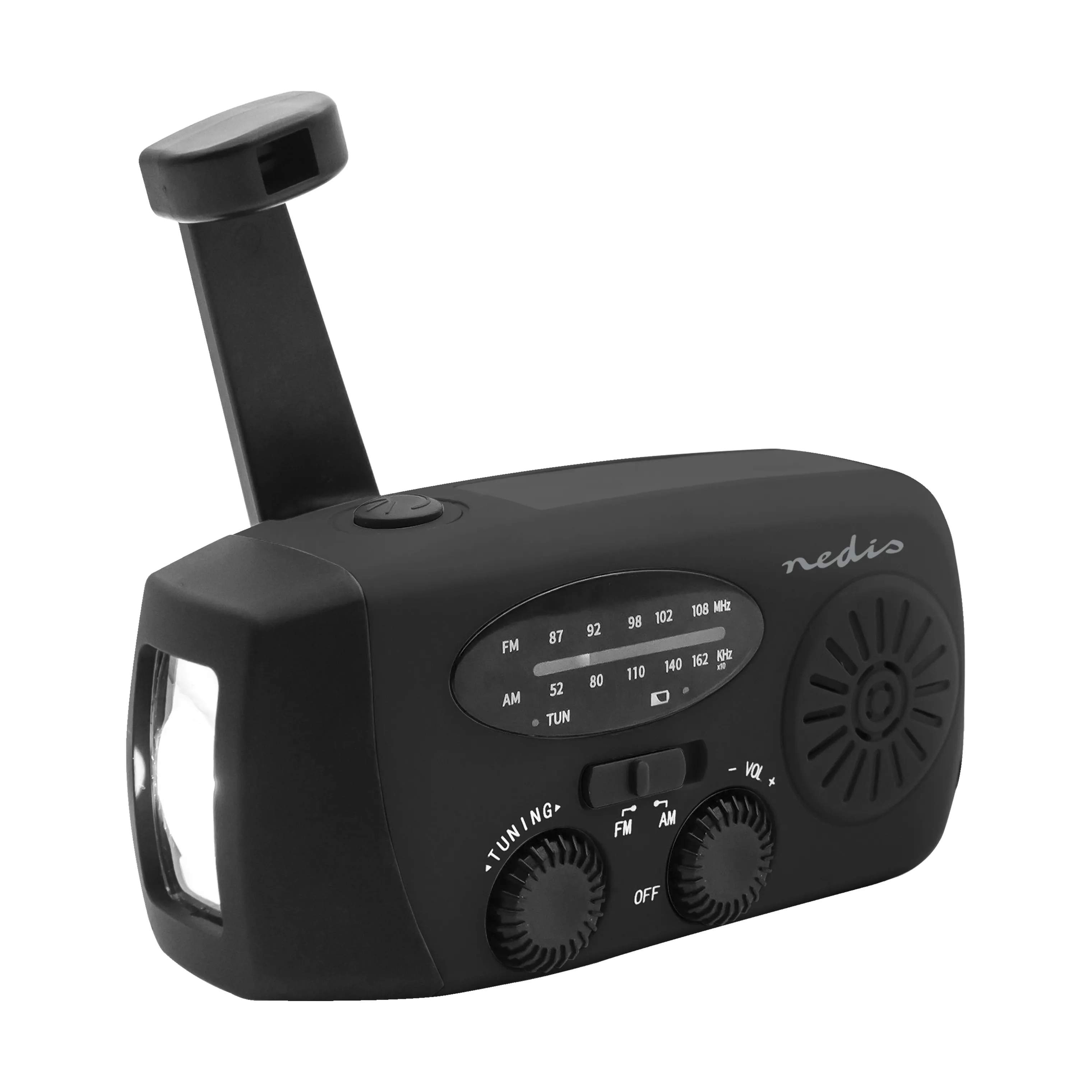 Nedis Højtalere Nødradio i Sort, 1