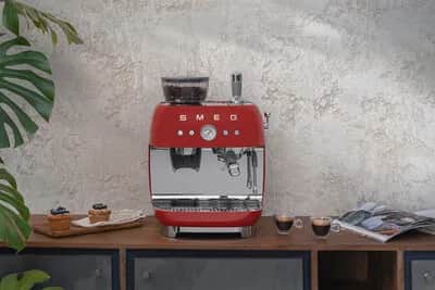 Smeg Espressomaskiner 50's Style Espressomaskine i rød, 2