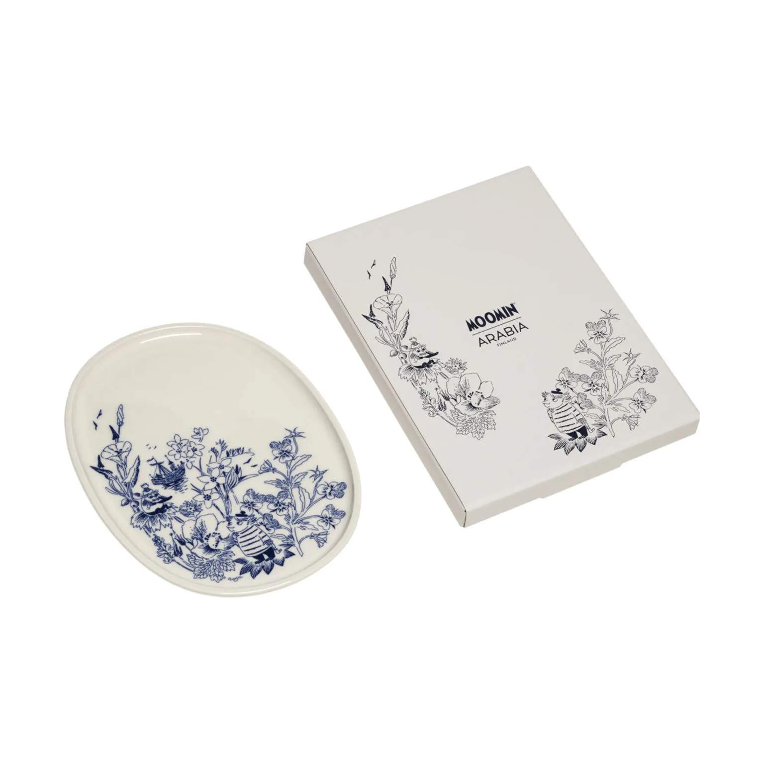 Moomin Arabia Serveringsfade Haru Fad i Hvid, 4