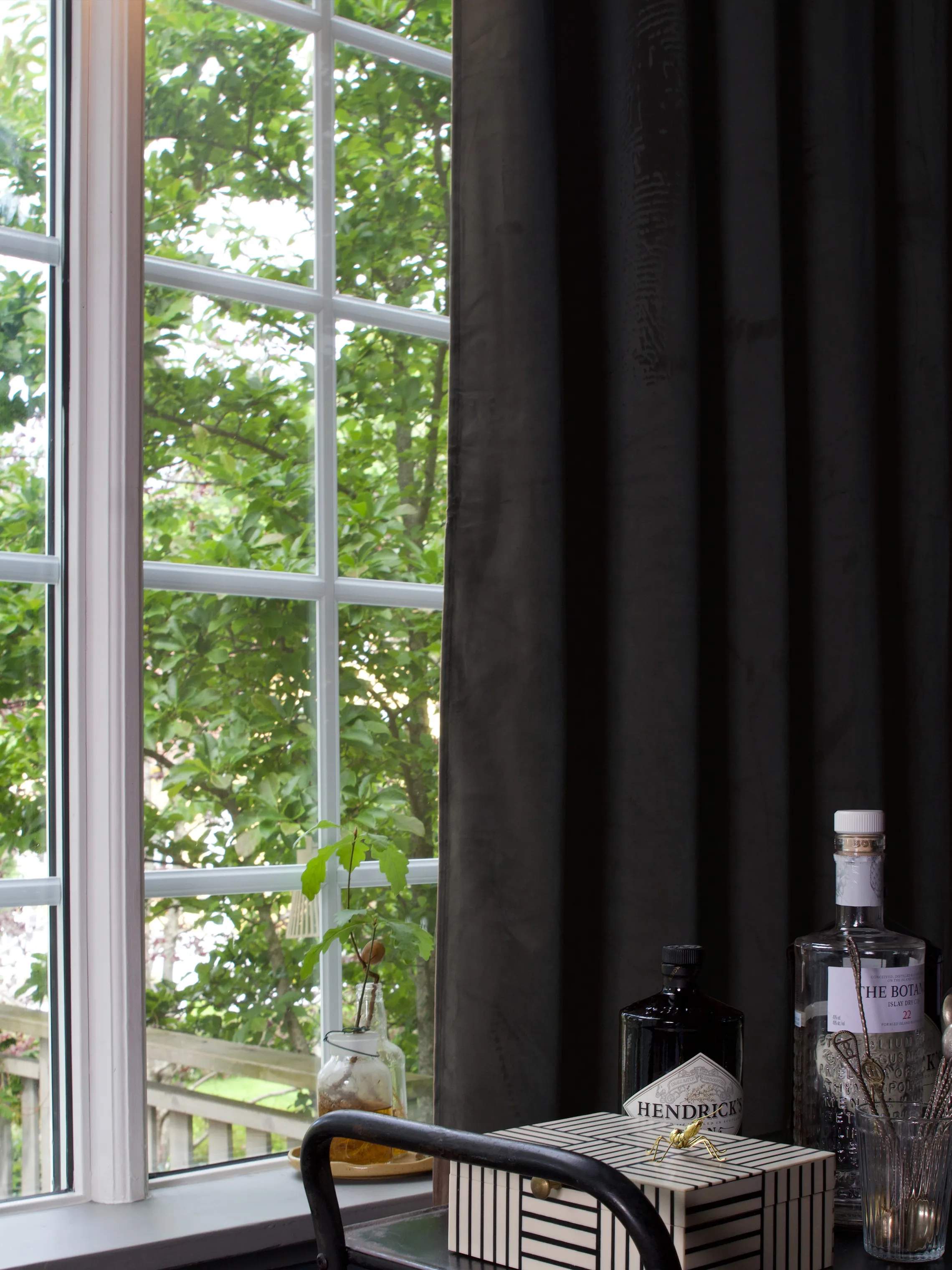 Svanefors Gardiner og gardinstænger Estelle Estrelle Gardin - 2 stk. i Antracit, H280 x B135 cm, 2