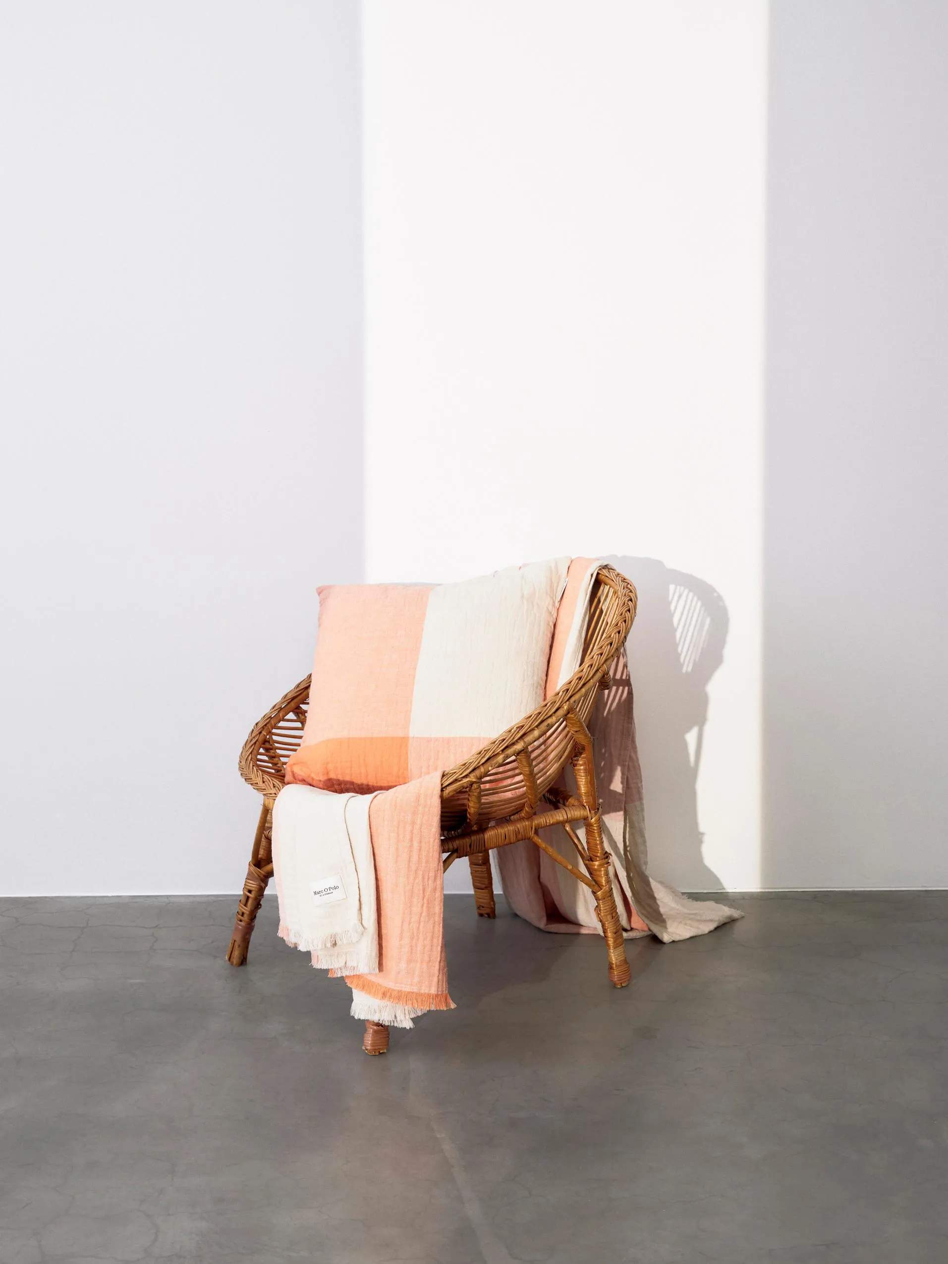 Essenza Plaider Erlend Plaid i Melon, B200 x L200 cm, 2