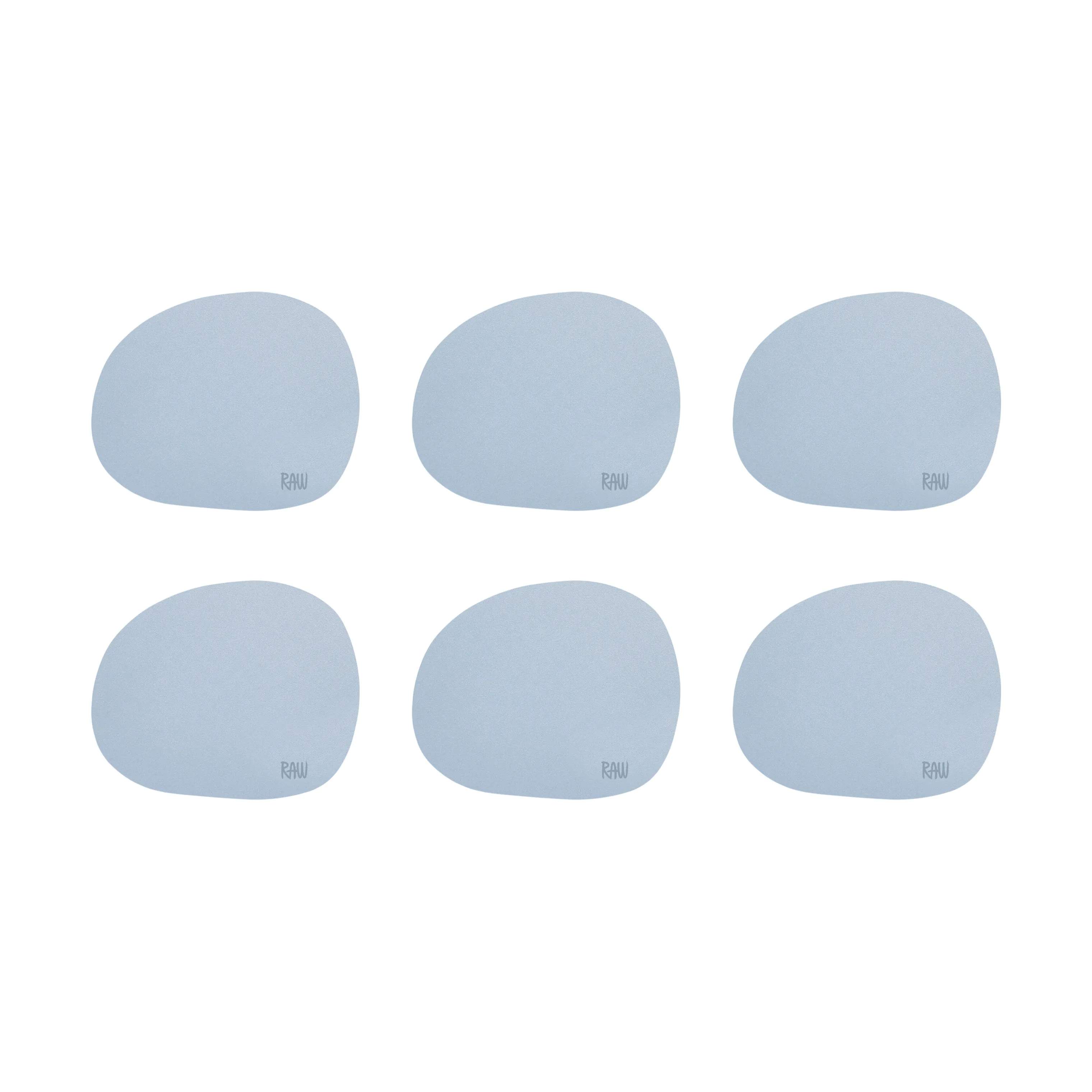 RAW by Aida Glasbrikker og coasters Coaster - 6 stk. i Sky Blue, 1