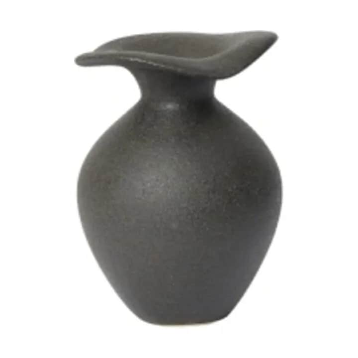 Broste Copenhagen Vaser Florentina Vase i Sort, H14 x Ø9,5 cm, 1