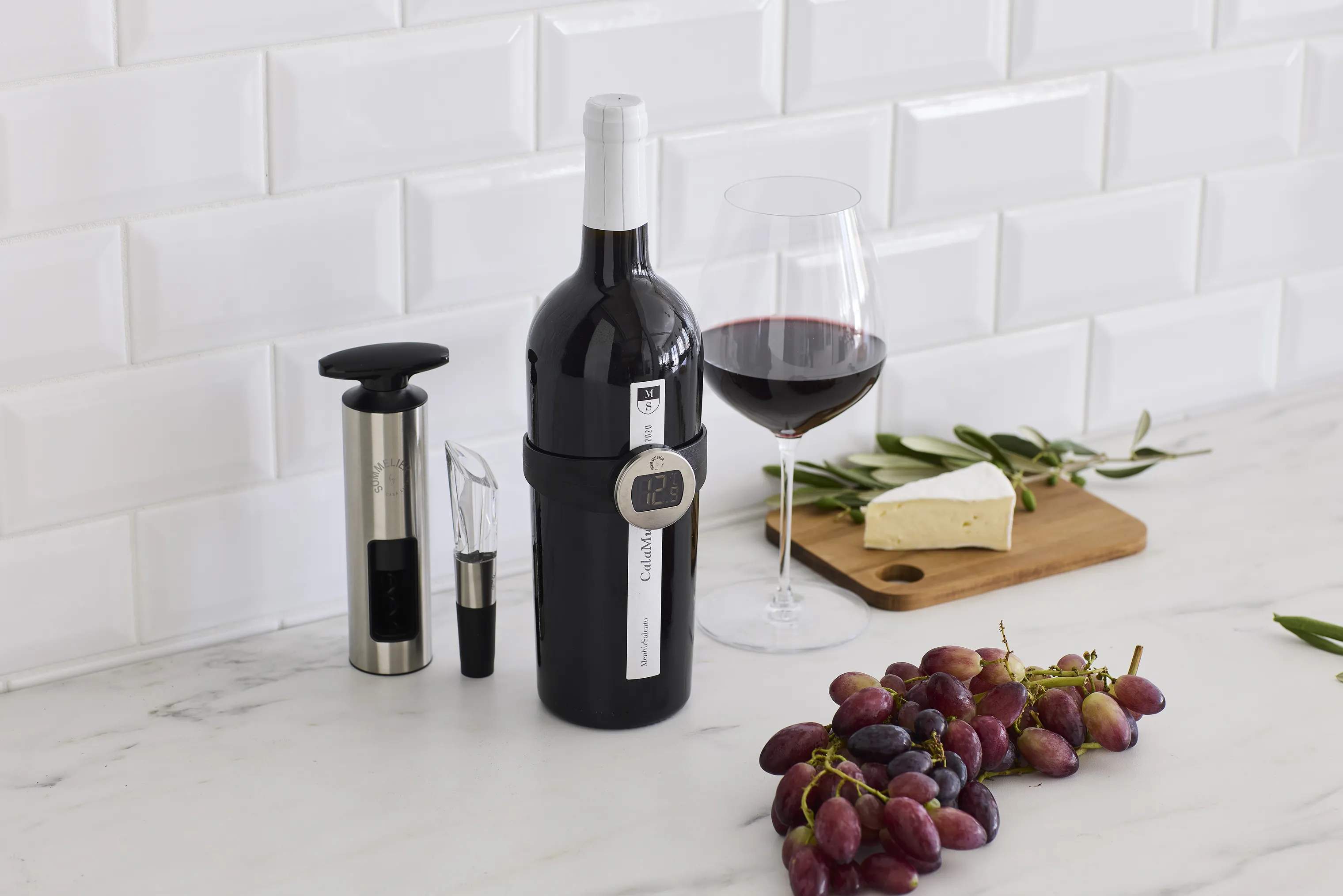 Sommelier by CASA Living Vinpropper Sommelier Vintermometer i Sort, 3