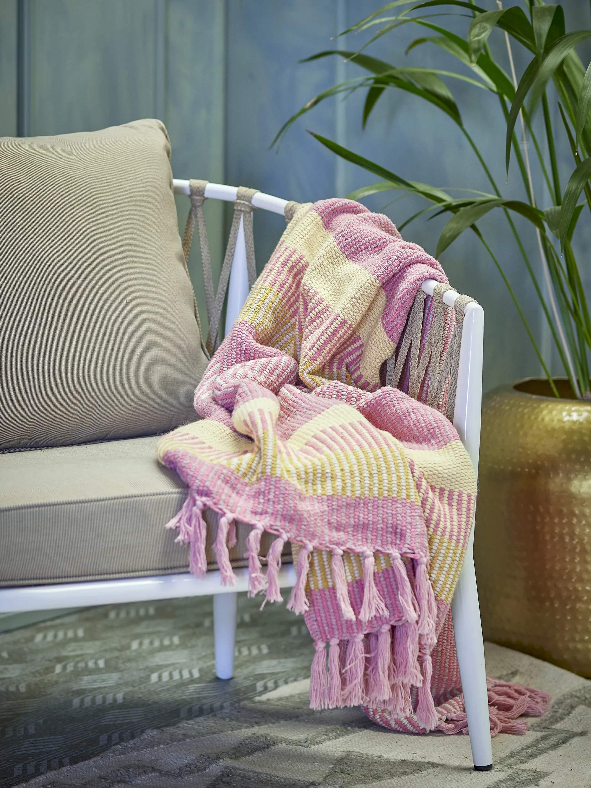 Creative Collection Plaider Isnel Plaid i Lyserød, 3