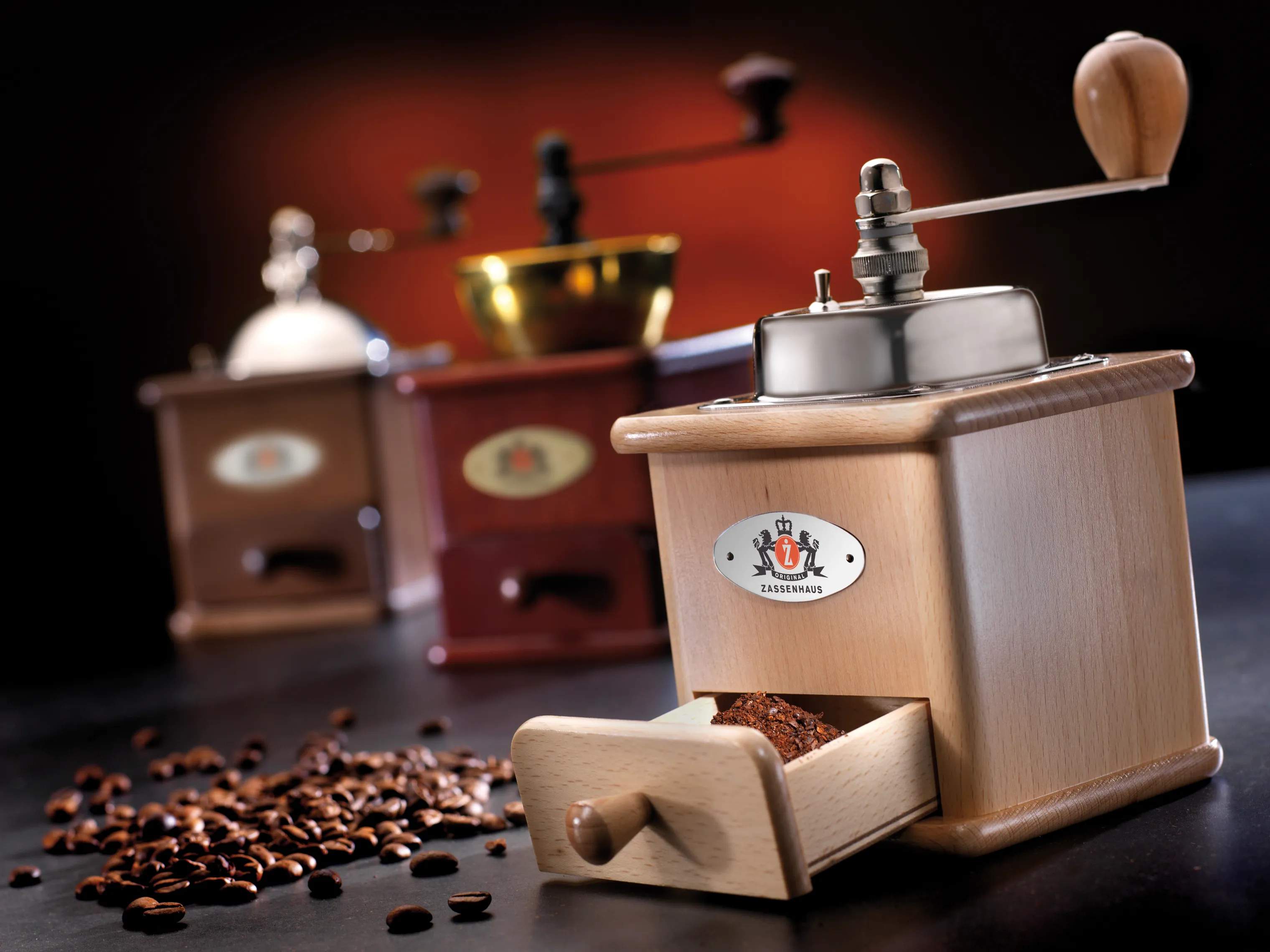 Zassenhaus Kaffekværne Brasilia Kaffekværn i Brun/mørkbejset, 3
