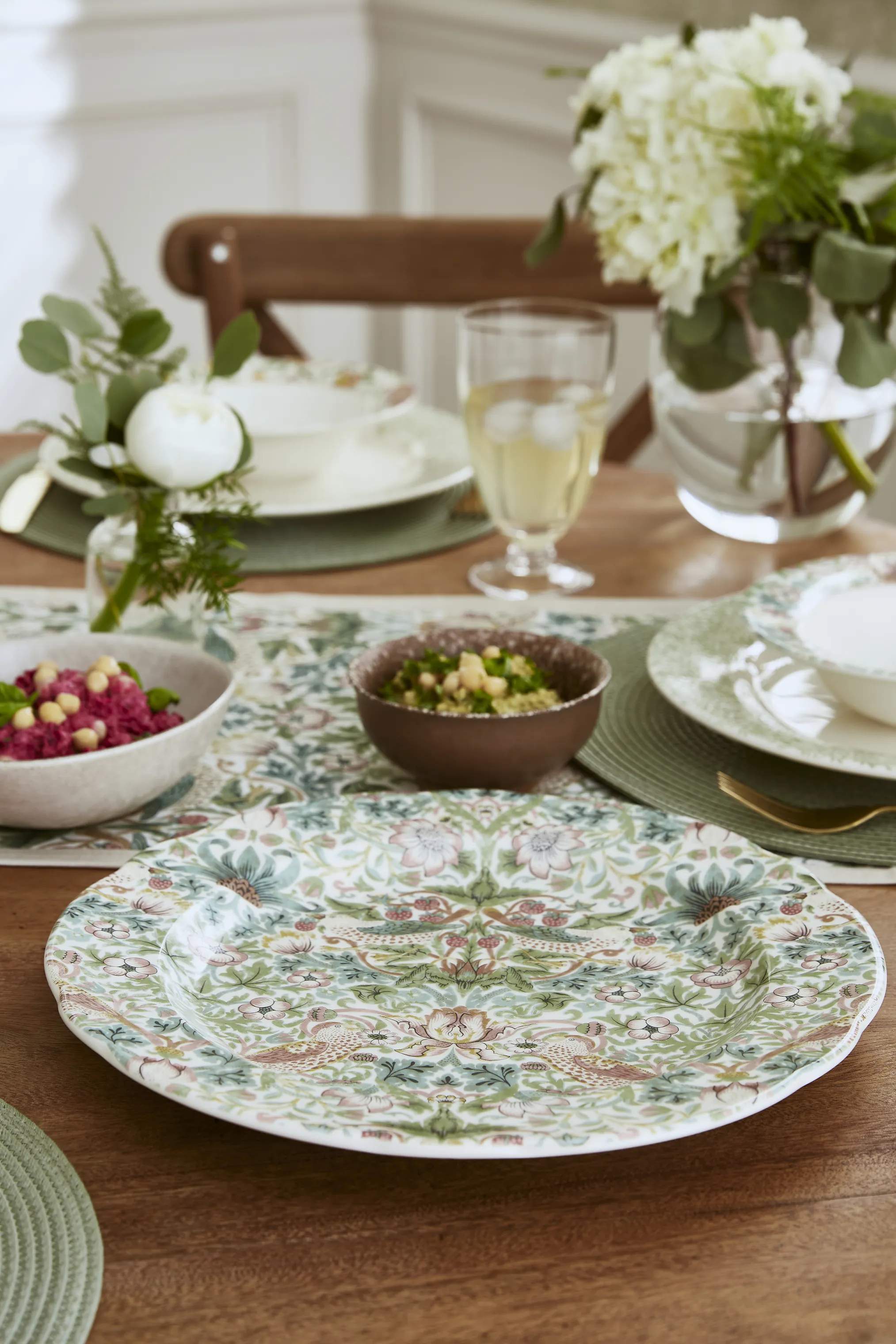 Spode Serveringsfade Morris & Co Serveringsfad i Blå/Grøn/gul, 3