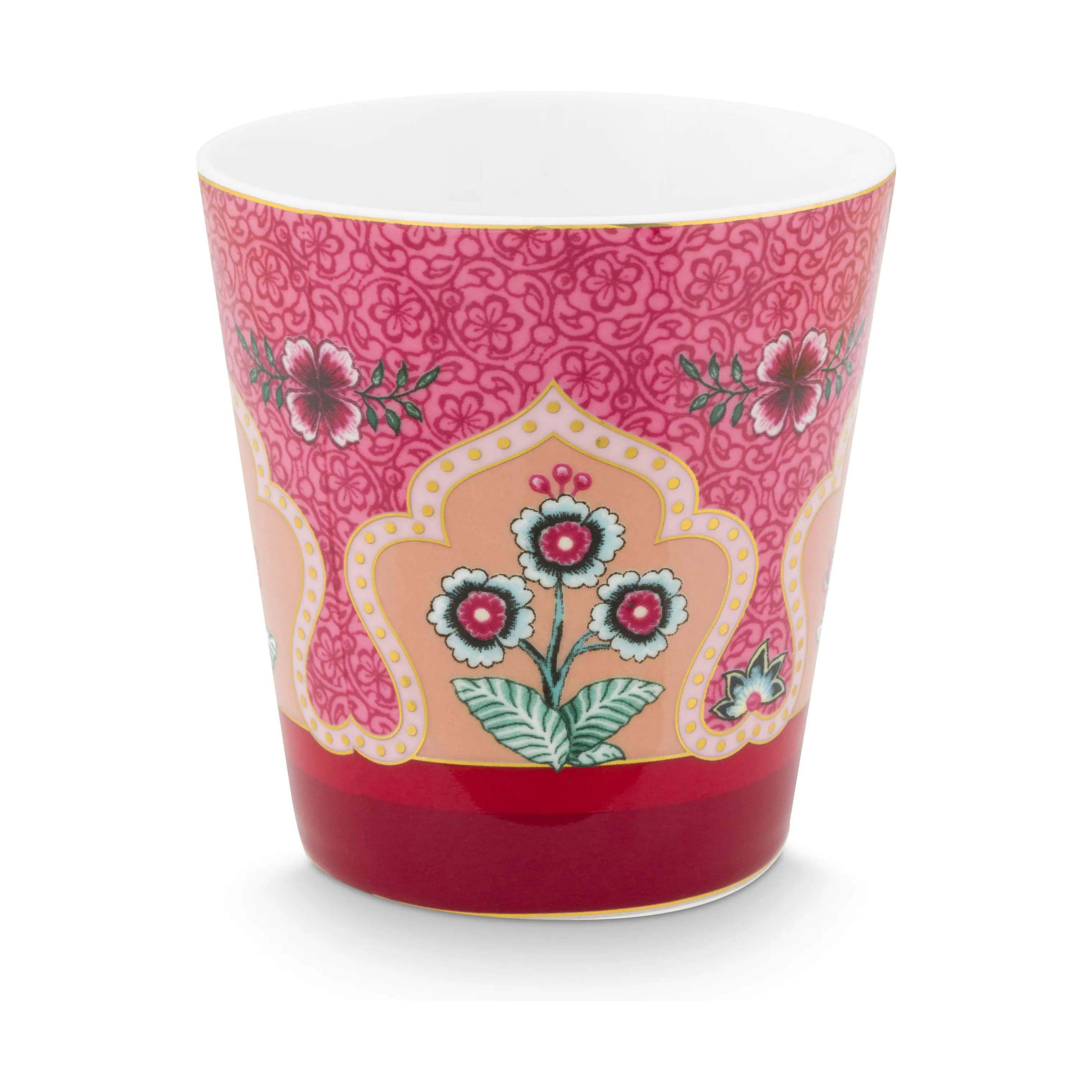 PIP Studio Krus og kopper med hank Flower Festival Krus - 4 stk. i Pink, 2