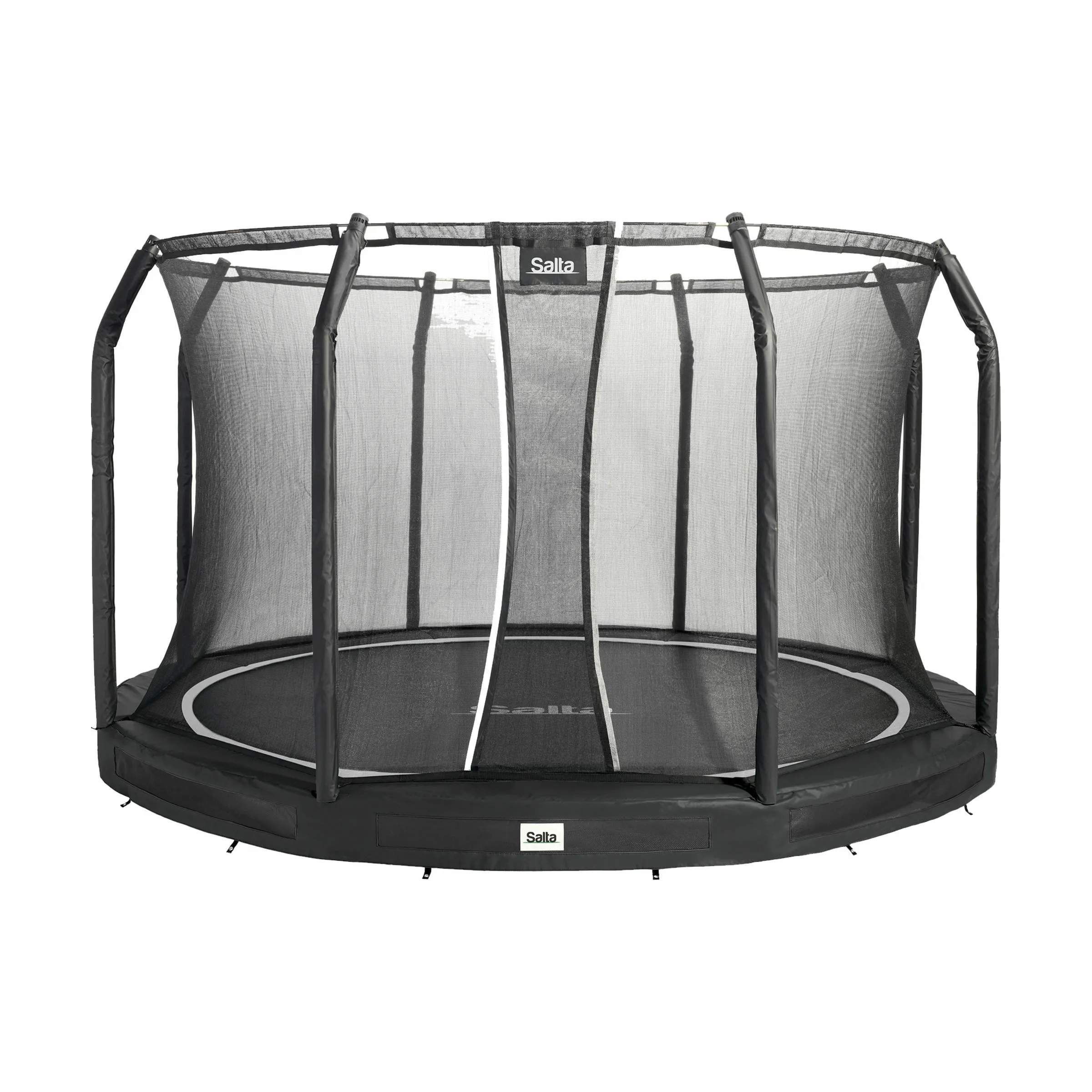 Premium Ground Trampolin, sort, large