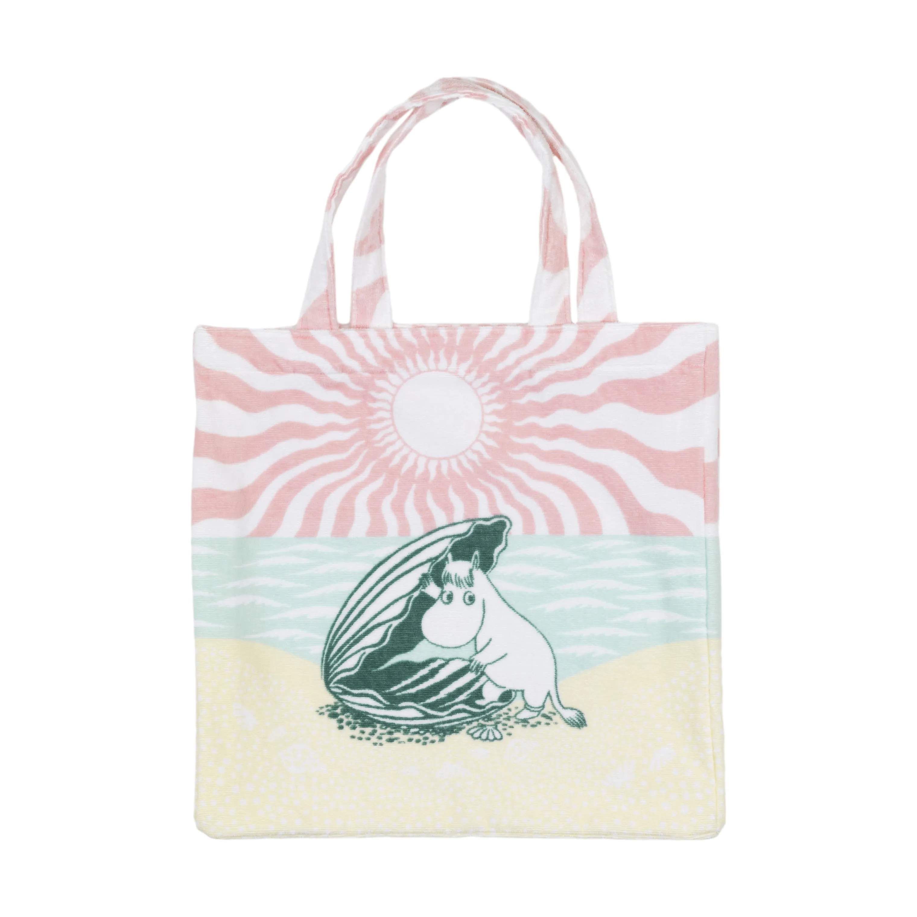 Strandtaske, pink, large