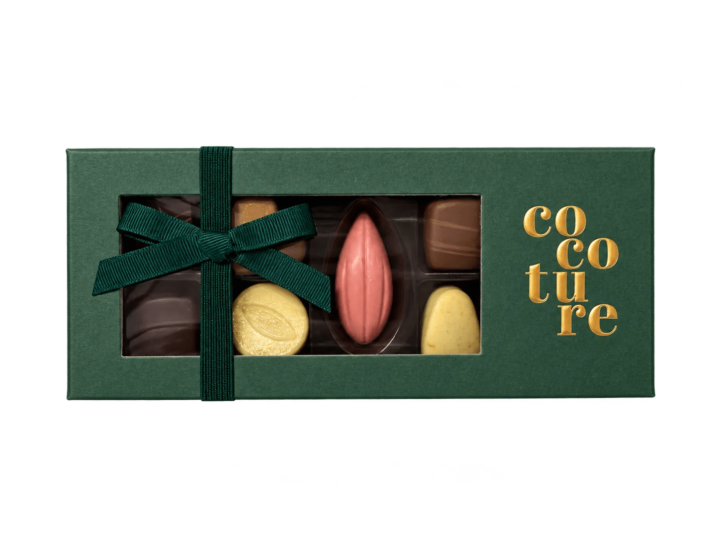 COCOTURE Søde sager Fyldte chokolader og marcipanstykker i Grøn, 1