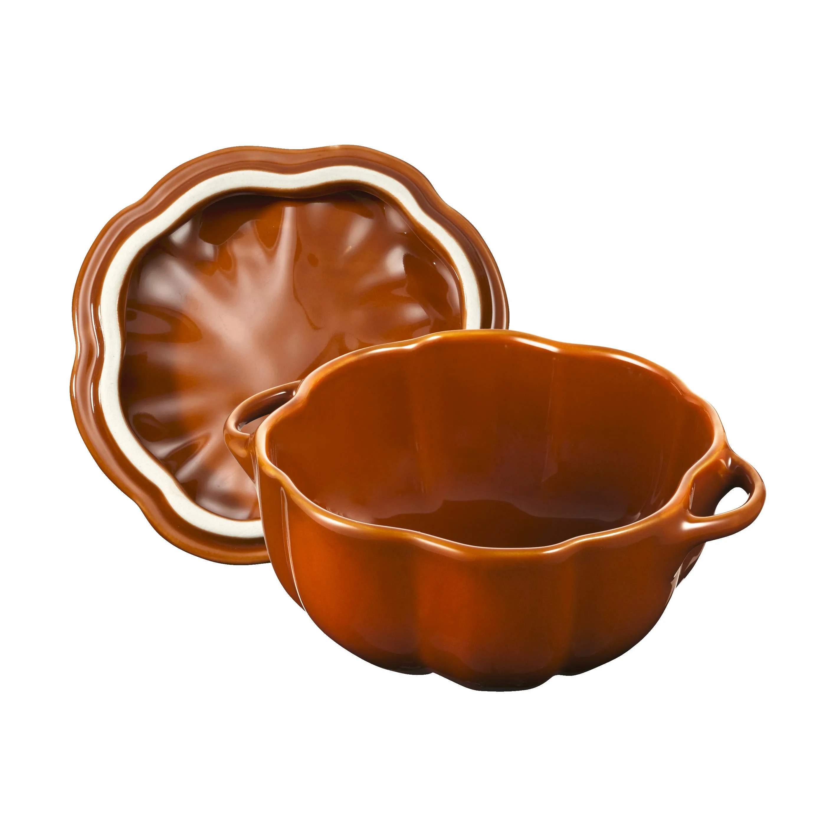 Staub Stegesøer Ceramic by Staub Græskar Cocotte i Kanel, 0.5 L, 3