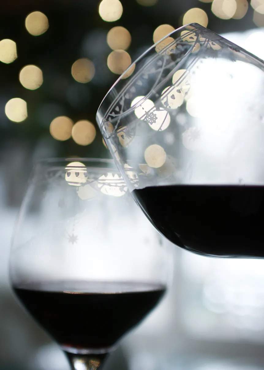 Wik & Walsøe Rødvinsglas Julemorgen Rødvinsglas i Klar, 2