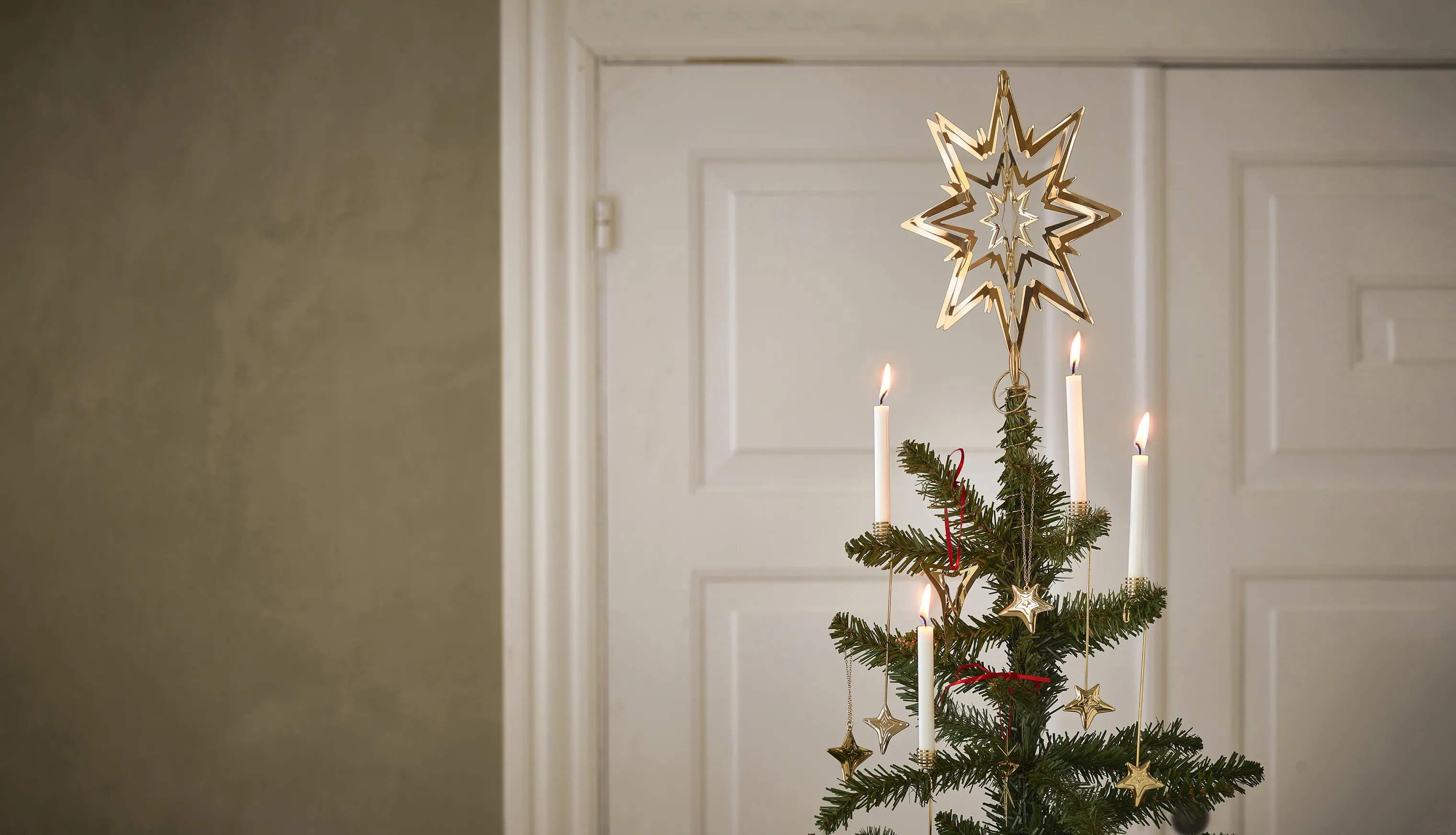 Georg Jensen Topstjerner Christmas Collectibles 1993 Topstjerne - Stor i Guldfarvet, Stor, 8