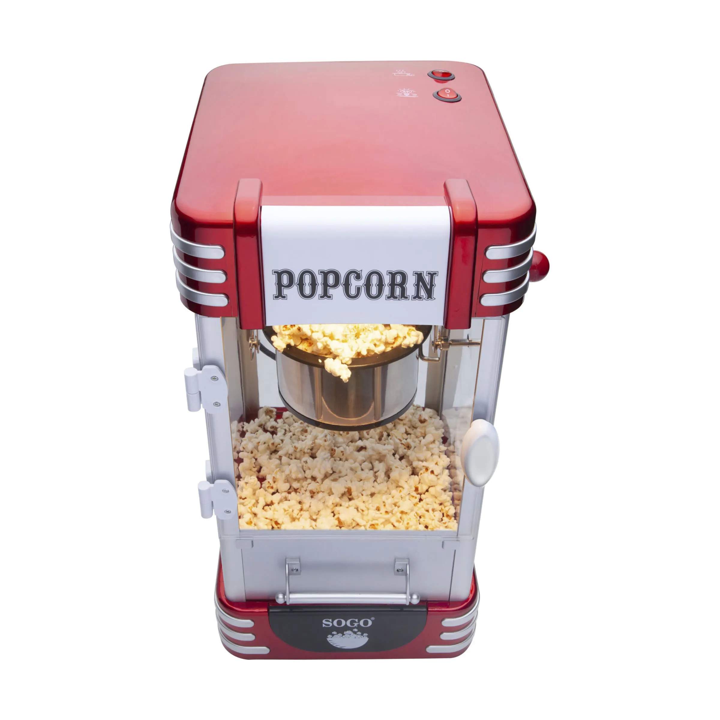 Sogo Popcornmaskiner Popcornsmaskine i rød/hvid, 2