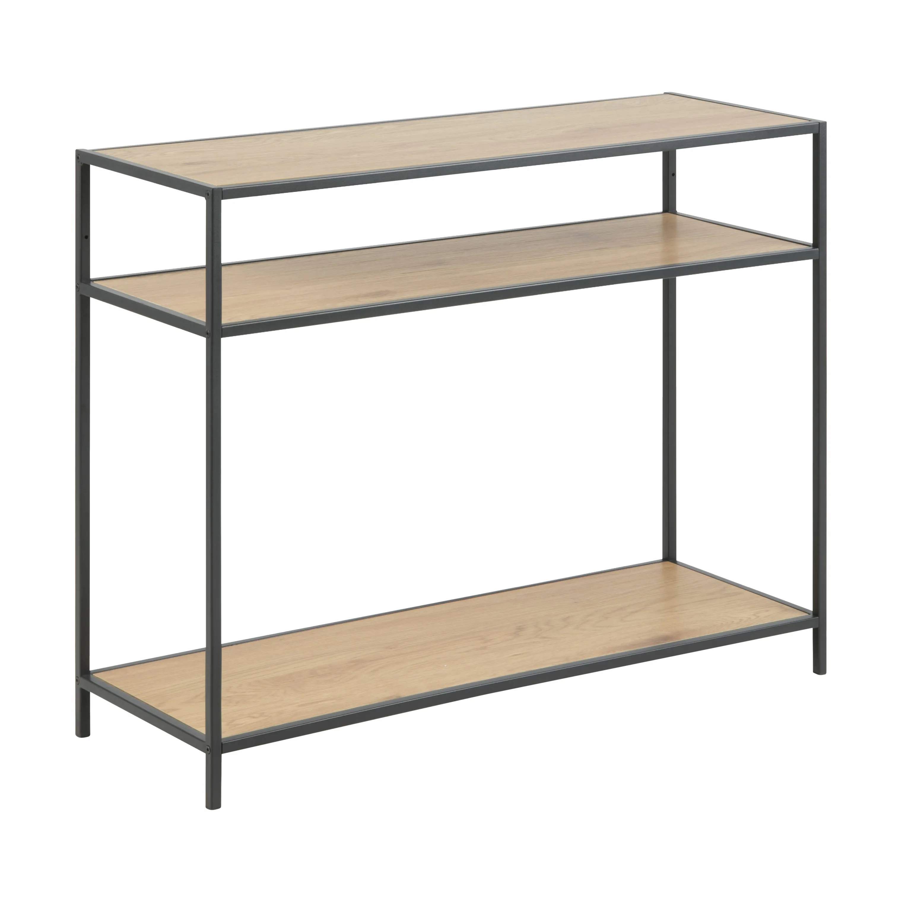 CASA Living Sideborde Seaford Konsolbord i vild eg/mat sort, 6