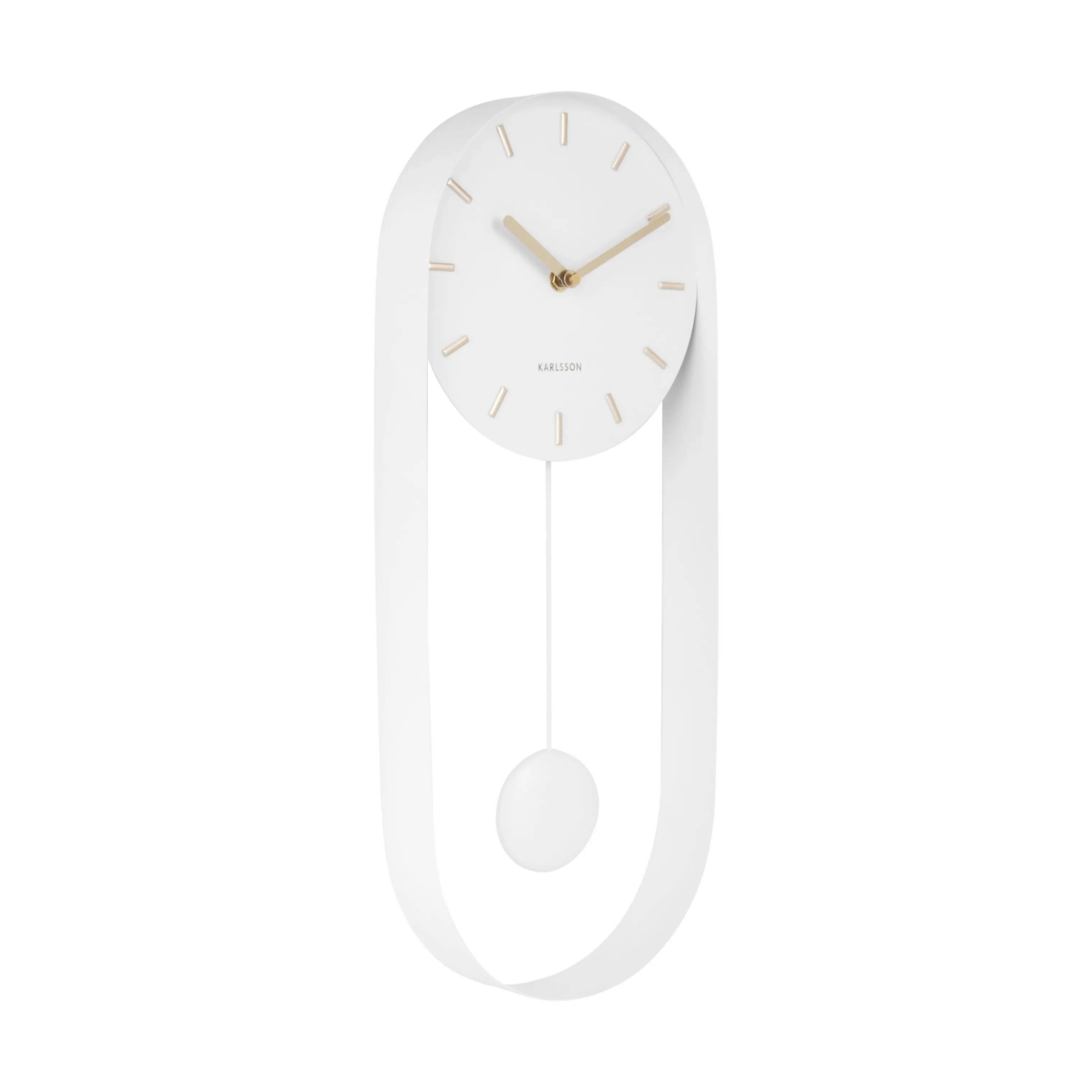 Karlsson Vægure Pendulum charm Charm Pendulum Vægur i Hvid, 3