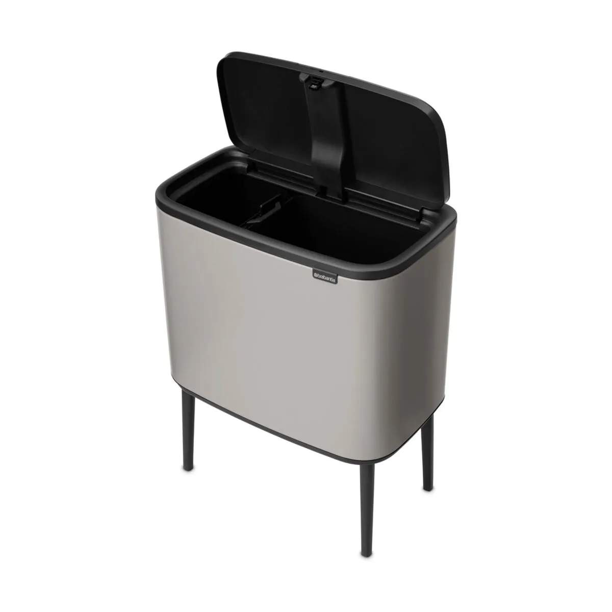 Brabantia Spande uden pedal Bo Touch affaldsspand i Soft Grey, 11 + 23 liter, 5