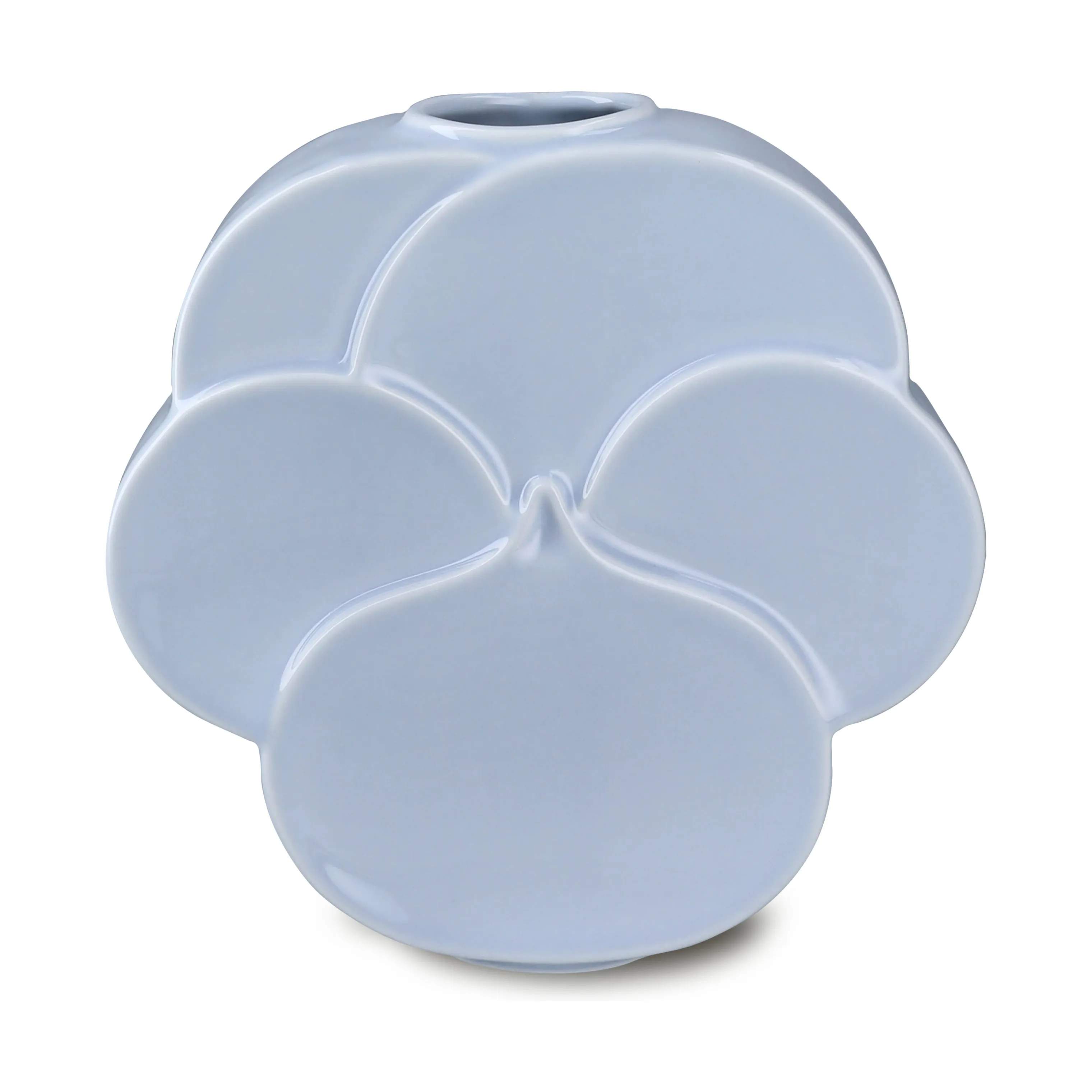 Lyngby Porcelæn Vaser Flower Vase - Stedmoderblomst i Blå, 1