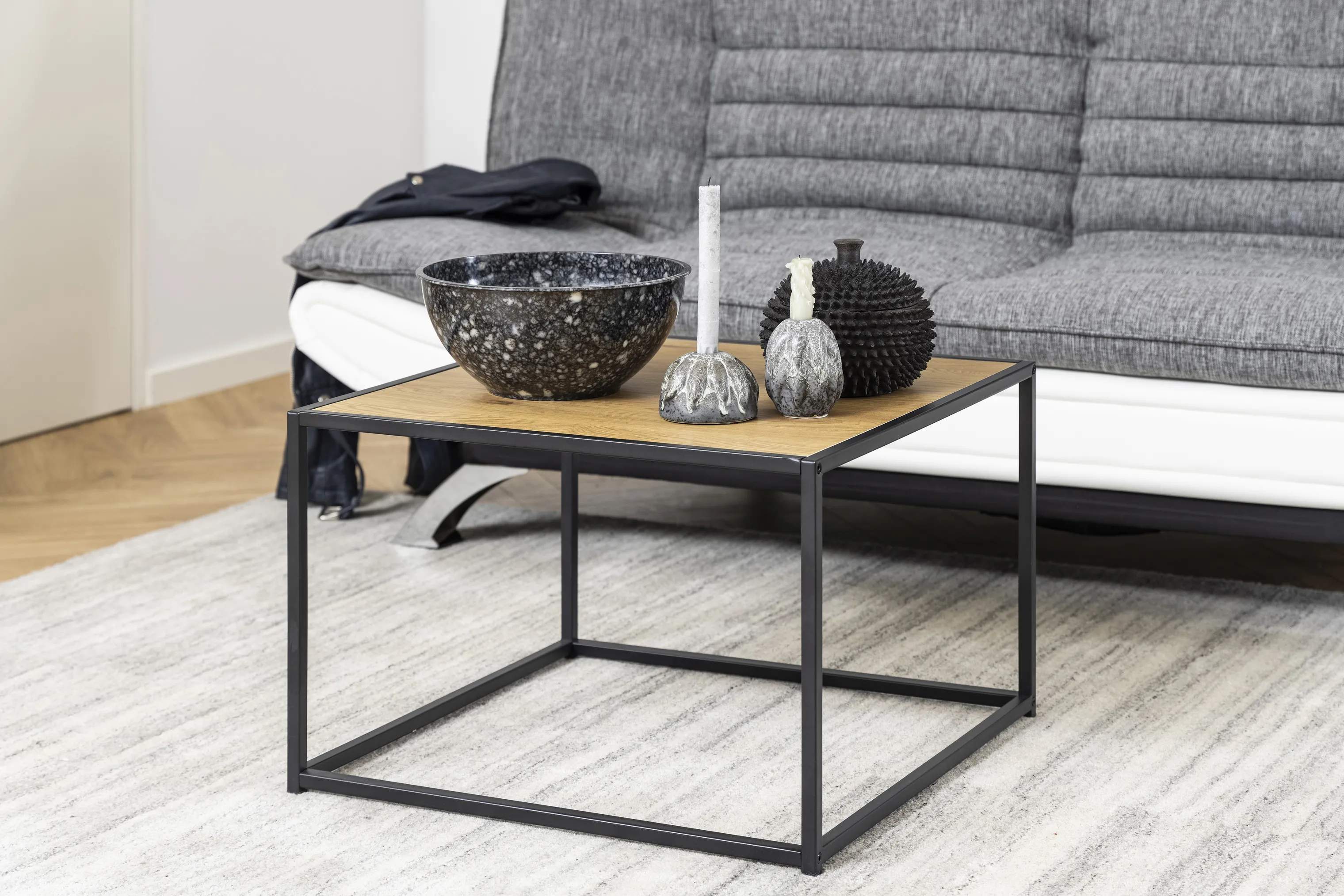 CASA Living Sofaborde Seaford Sofabord i natur/sort, 2