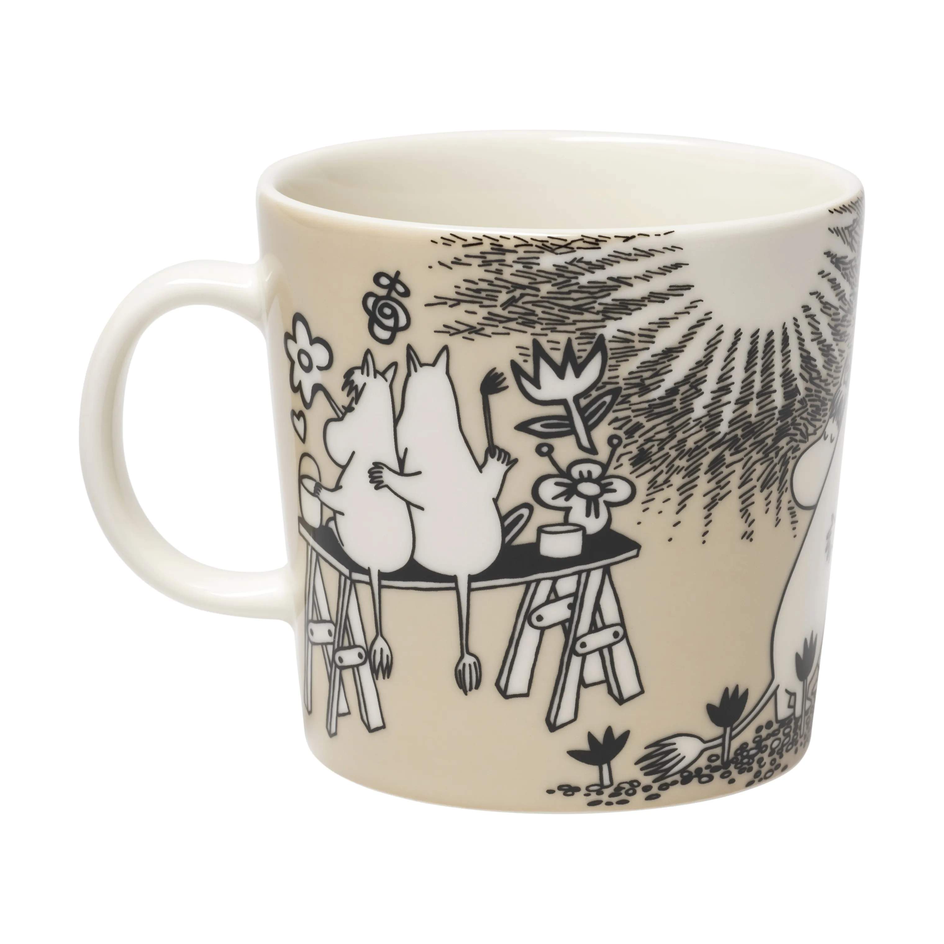 Moomin Arabia Krus og kopper med hank Kærlighed beige Love Beige Krus i Beige, 2