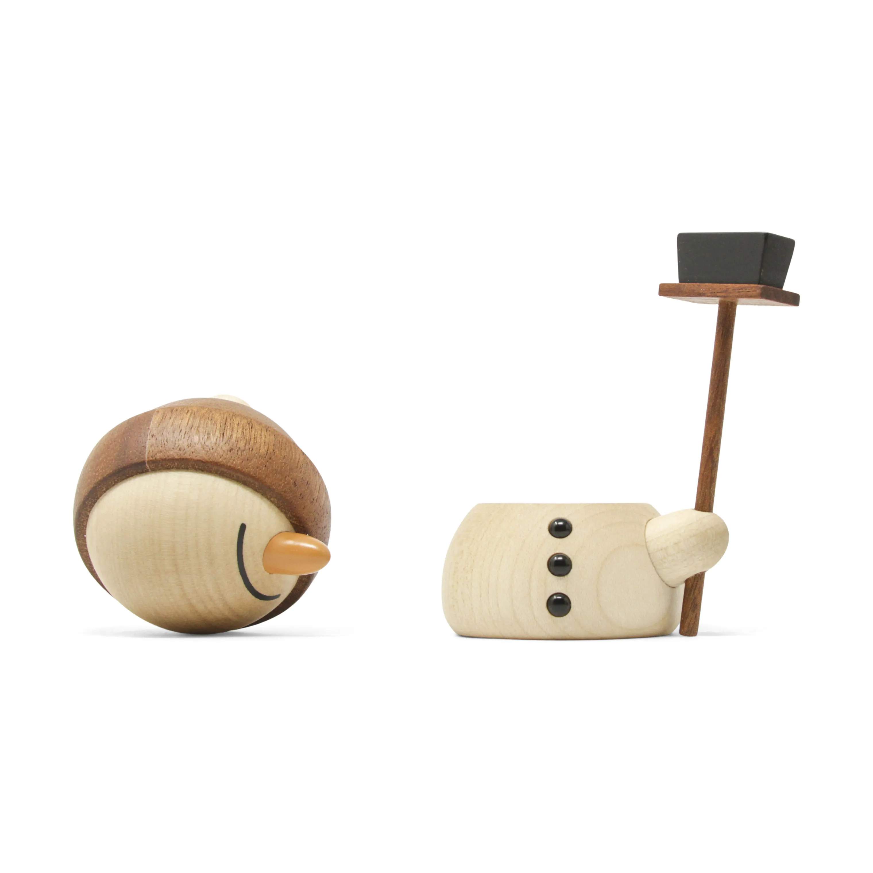 FableWood Julefigurer Snowman - Flurry i Ahorn/sapele, 4