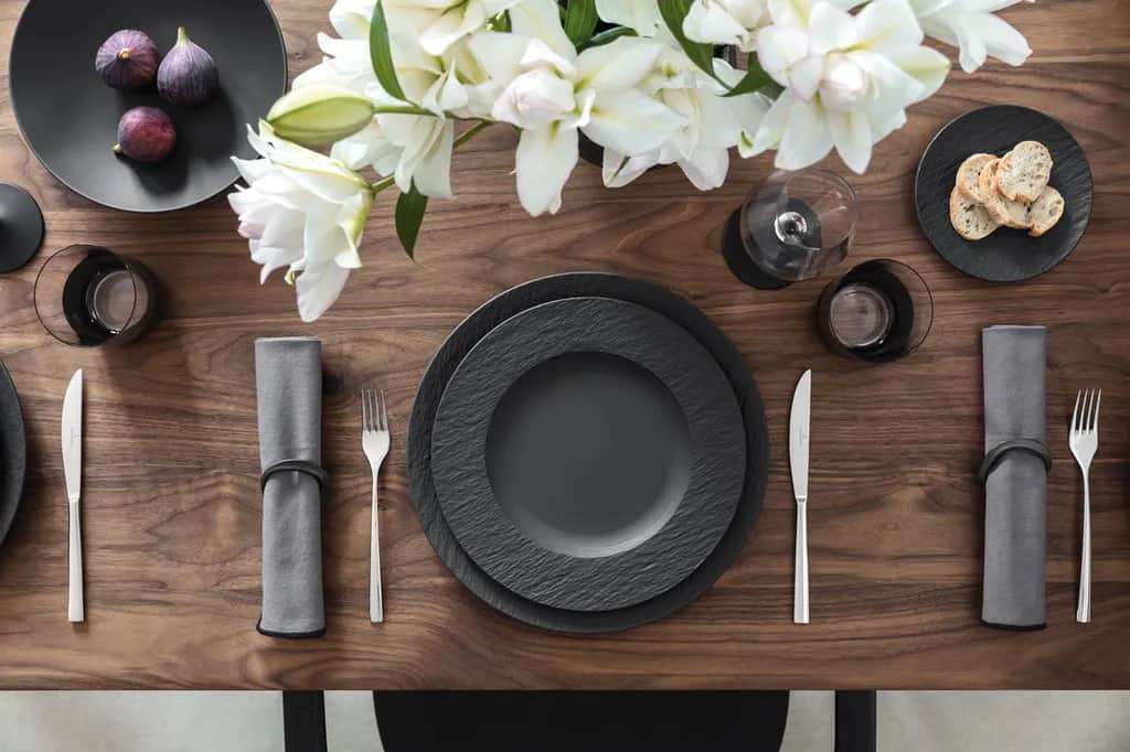 Villeroy & Boch Middagstallerkener Manufacture Rock Middagstallerken i 27,1 cm, 2