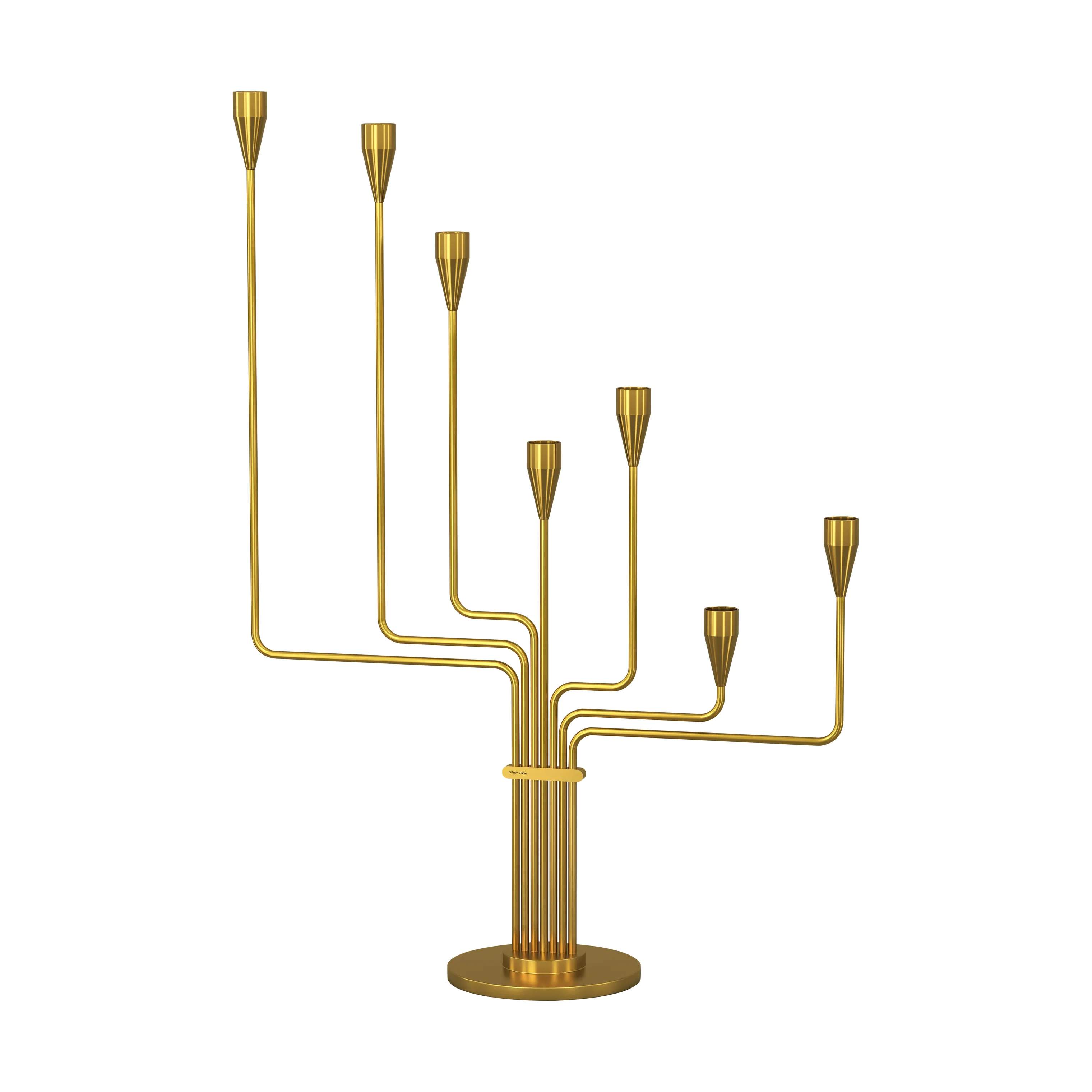 Piet Hein Kronelysestage Karlsvognen Lysestage i Messing, 1