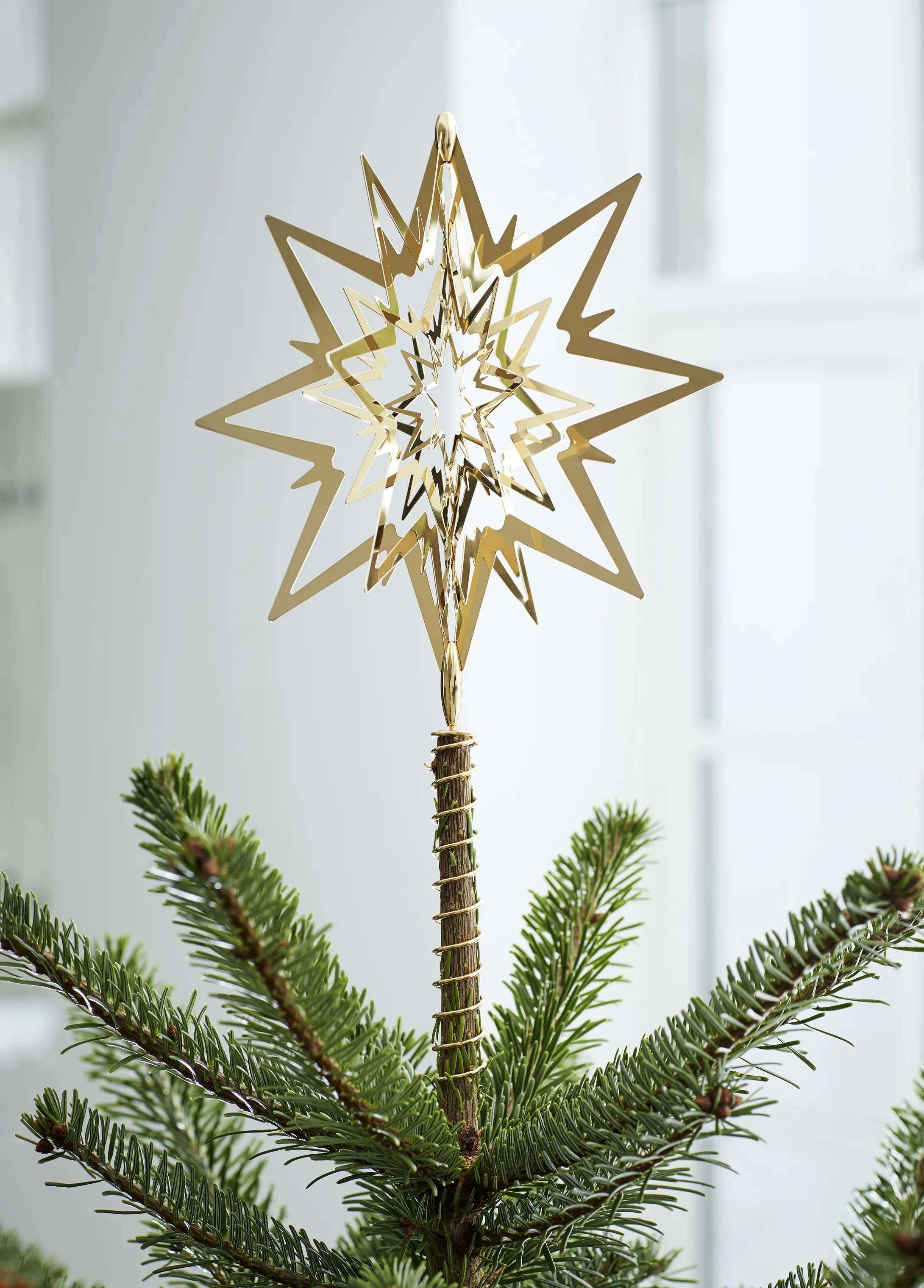 Georg Jensen Topstjerner Christmas Collectibles 1993 Topstjerne - Stor i Guldfarvet, Stor, 3