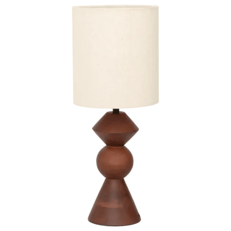 Urban Nature Culture Bordlamper Tre Bordlampe i Walnut, 2