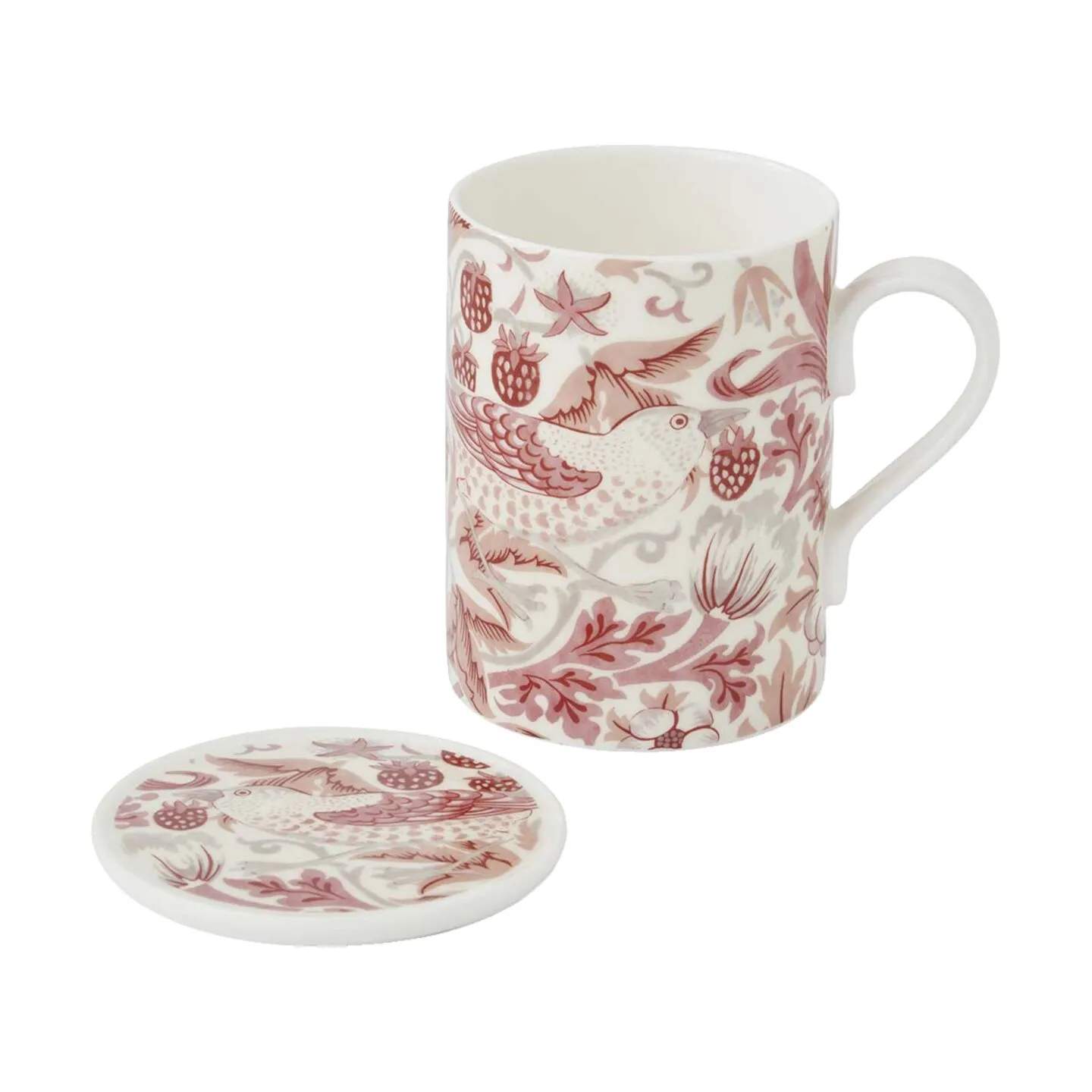 Spode Krus og kopper med hank Morris & Co Krus- og glasbrikkesæt - 2 dele i Multifarvet/indian red, 1