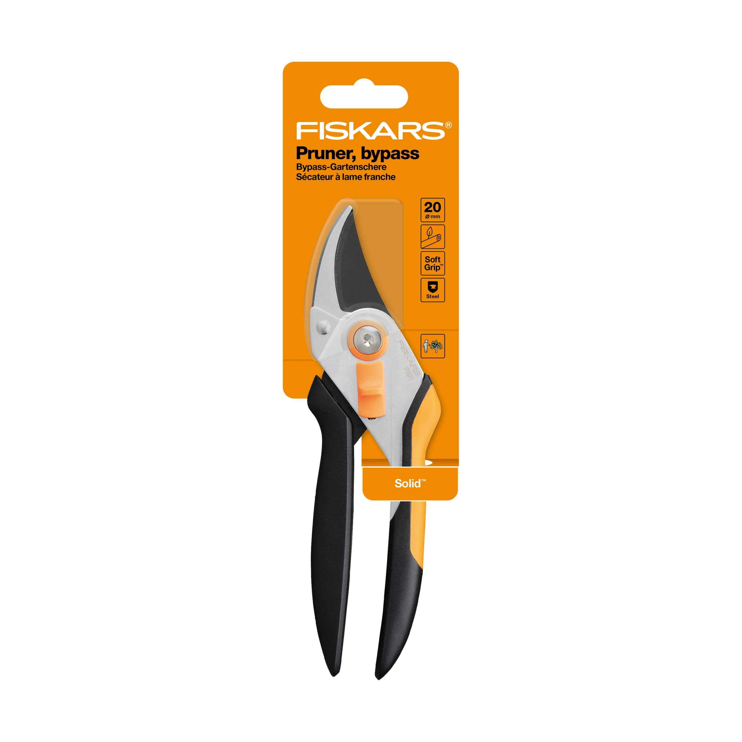 Fiskars Haveredskaber Solid Beskæresaks i Sort/stål, 4