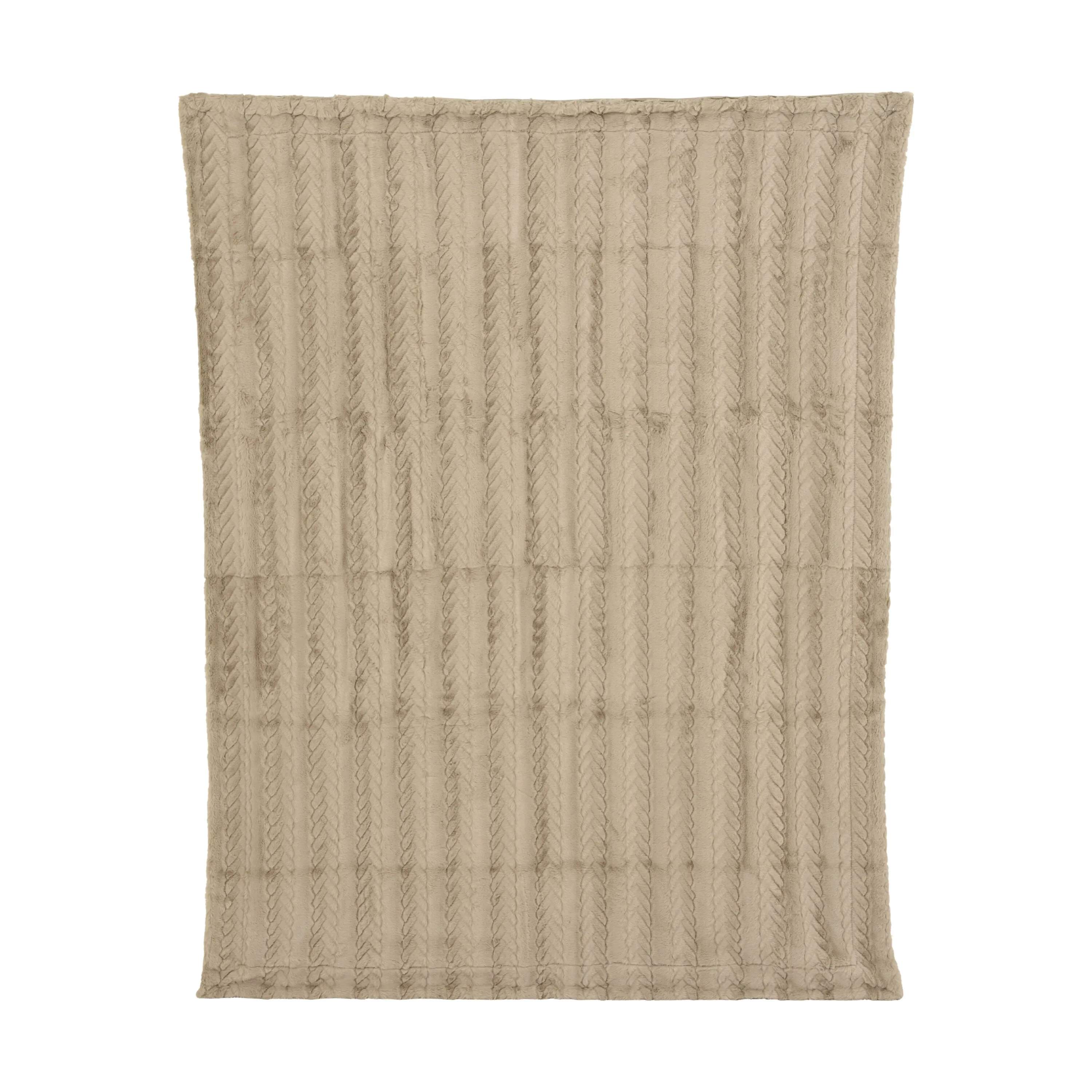 Casa Christmas Plaider Plaid i Beige, 1