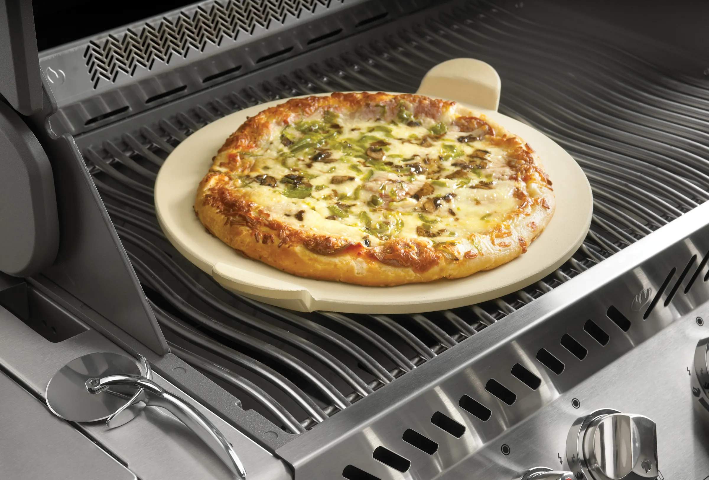 Napoleon Pizzasten PRO Pizzasten m. pizzahjul i Brun, 5 cm, 2