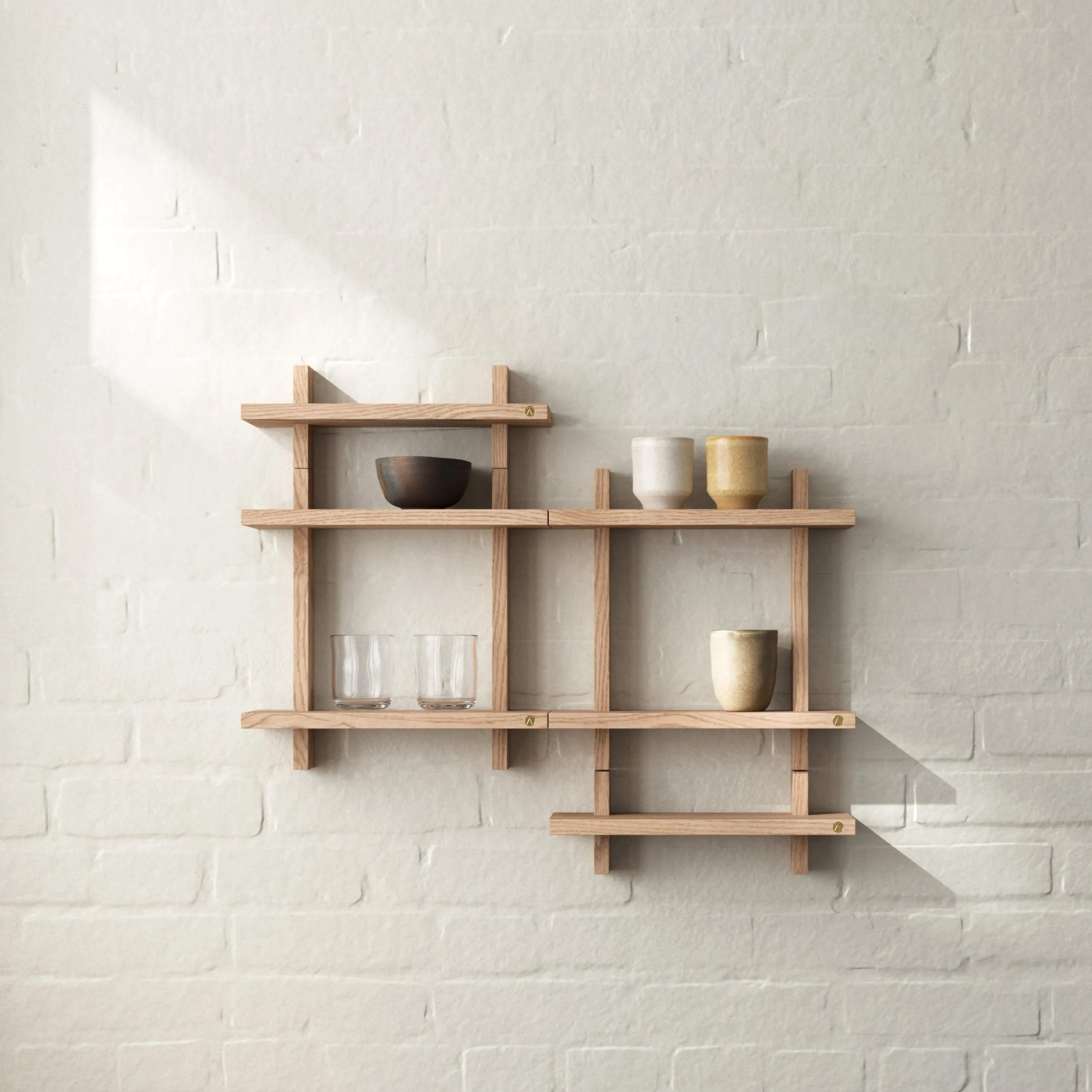 Andersen Furniture Hylder Treat Hylde i Eg, H34 x B34 cm, 2