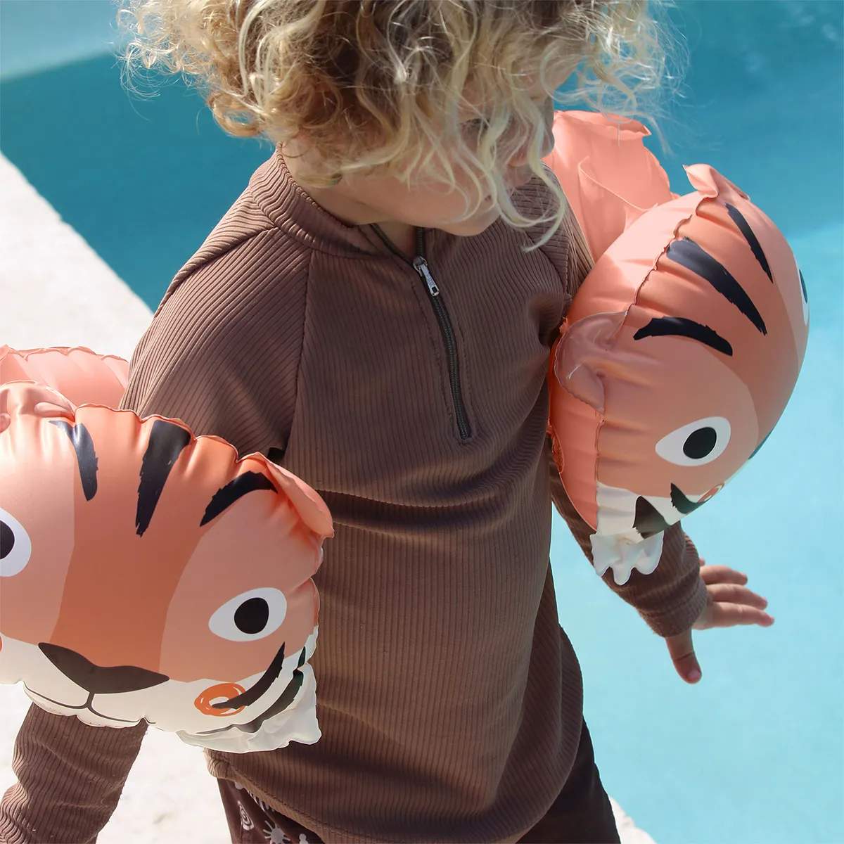 Sunnylife Badeudstyr Tino The Tiger Badevinger i Tino The Tiger, 2