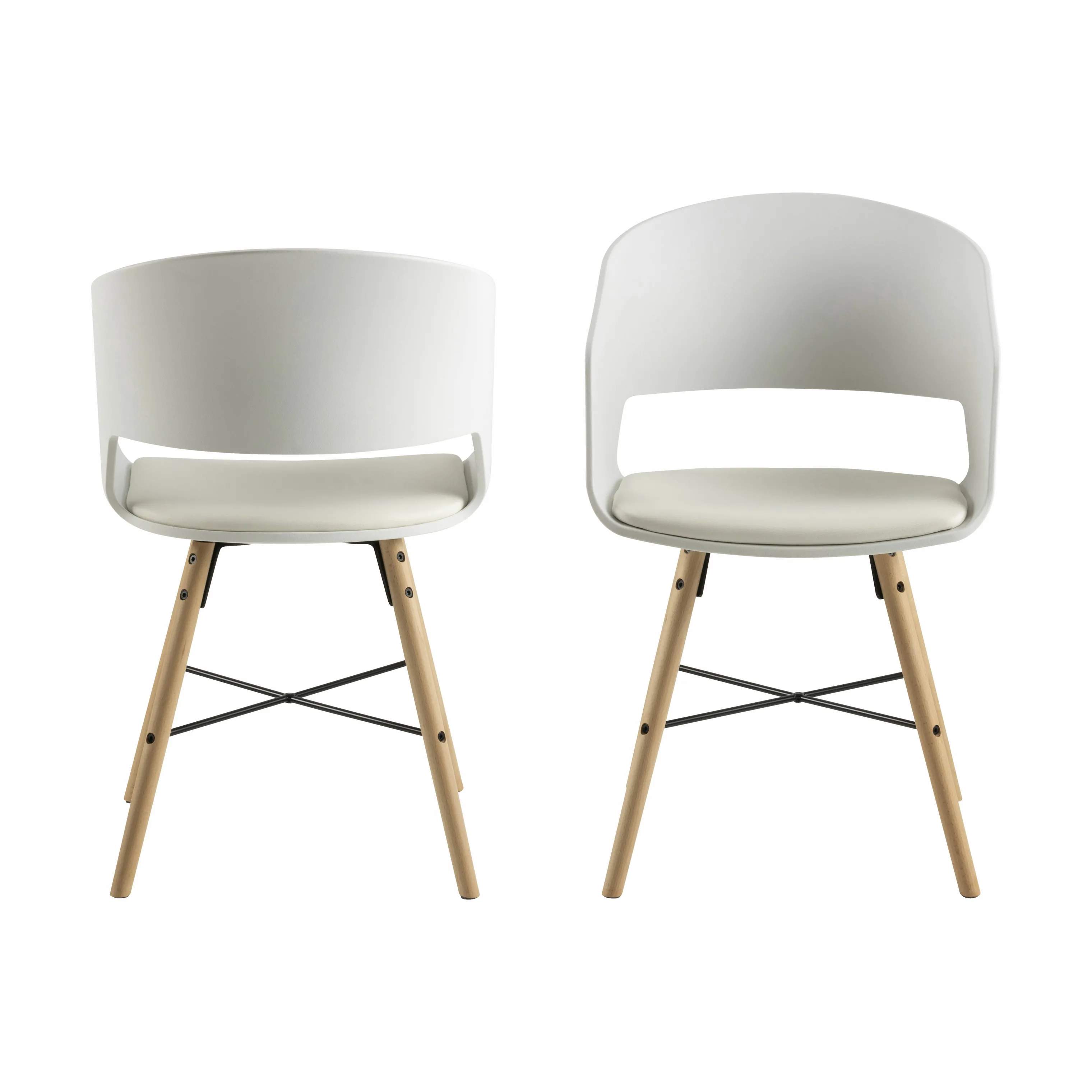 CASA Living Spisebordsstole Luna Spisebordsstol - 2 stk. i hvid, 3