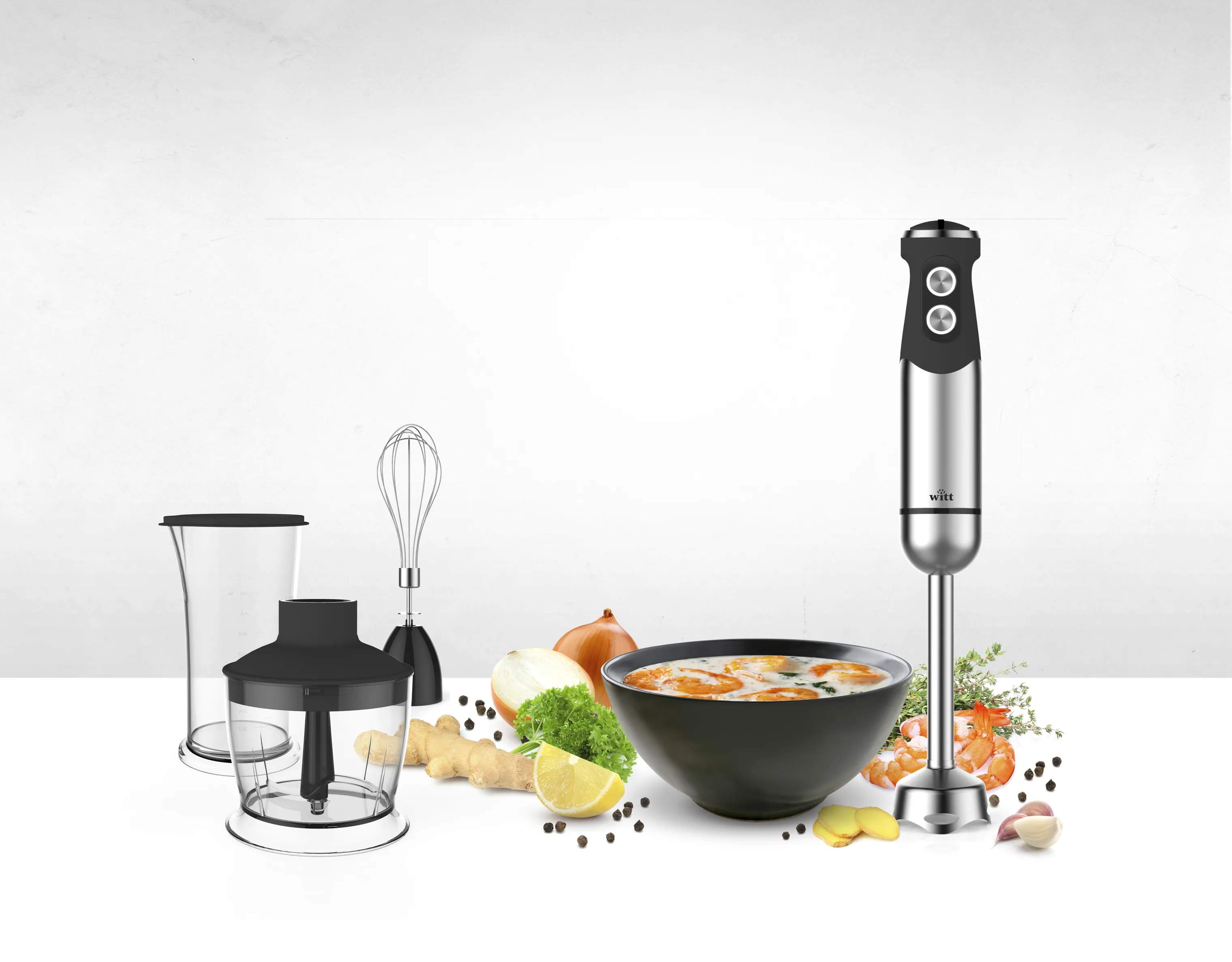 Witt Stavblendere Premium Jett Stavblender i Stål, 2