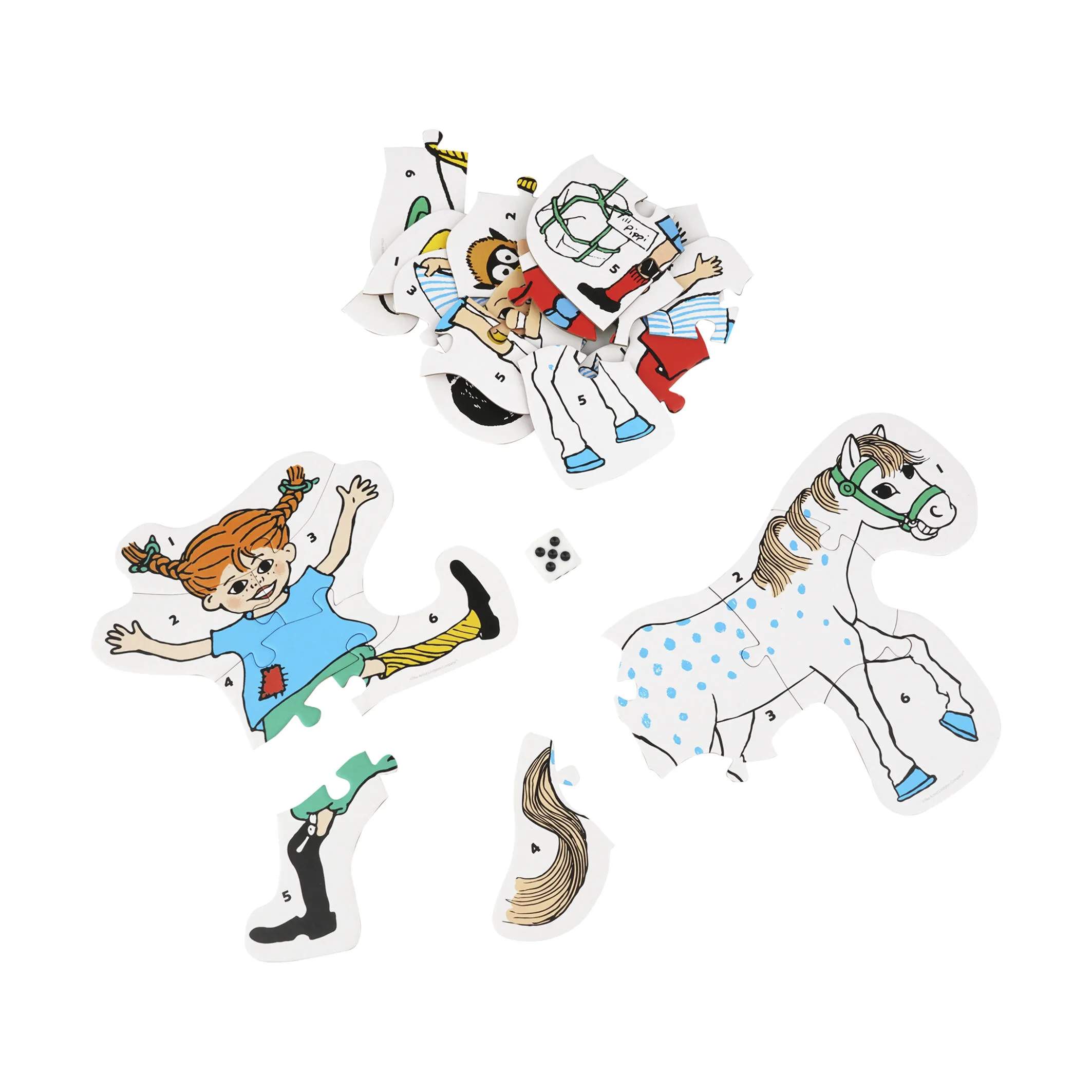 Barbo Toys Puslespil Pippi Langstrømpe Pippi Langstrømpe Puslespil i tinæske i Multifarvet, 3