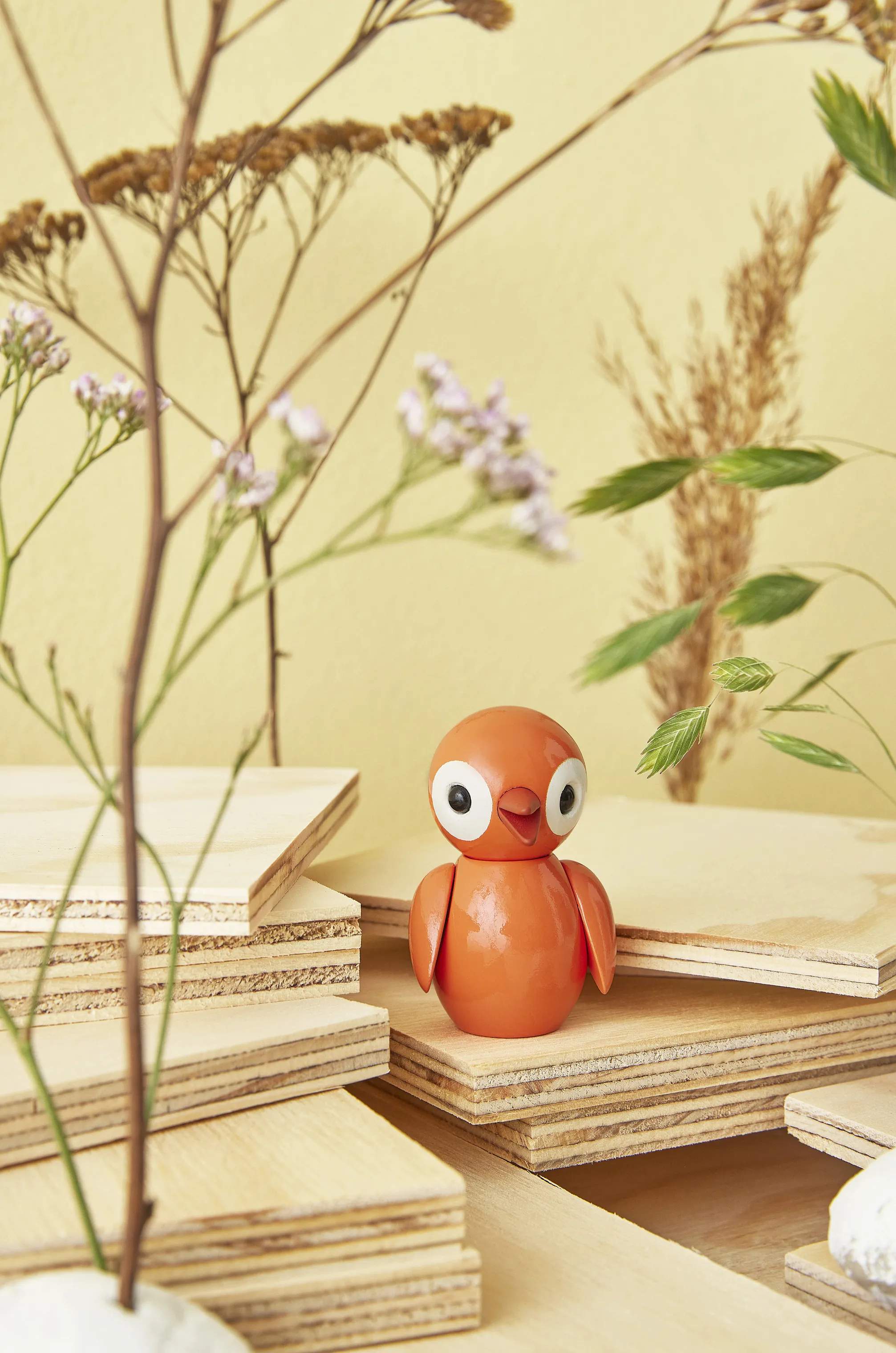 Spring Copenhagen Dyrefigurer Fugl - Optimistic Orange i Orange, 2