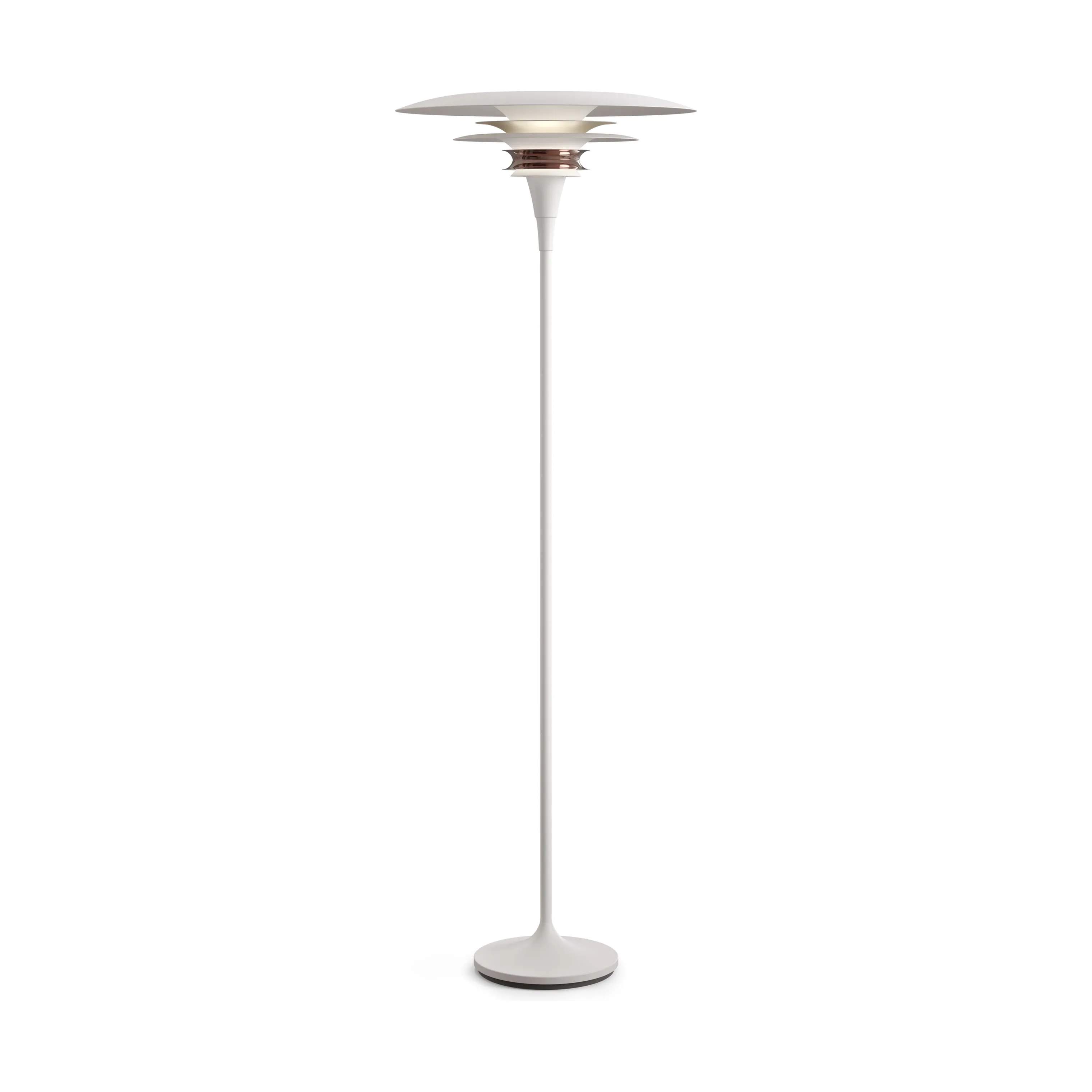 Diablo Gulvlampe, mat hvid/rose, large