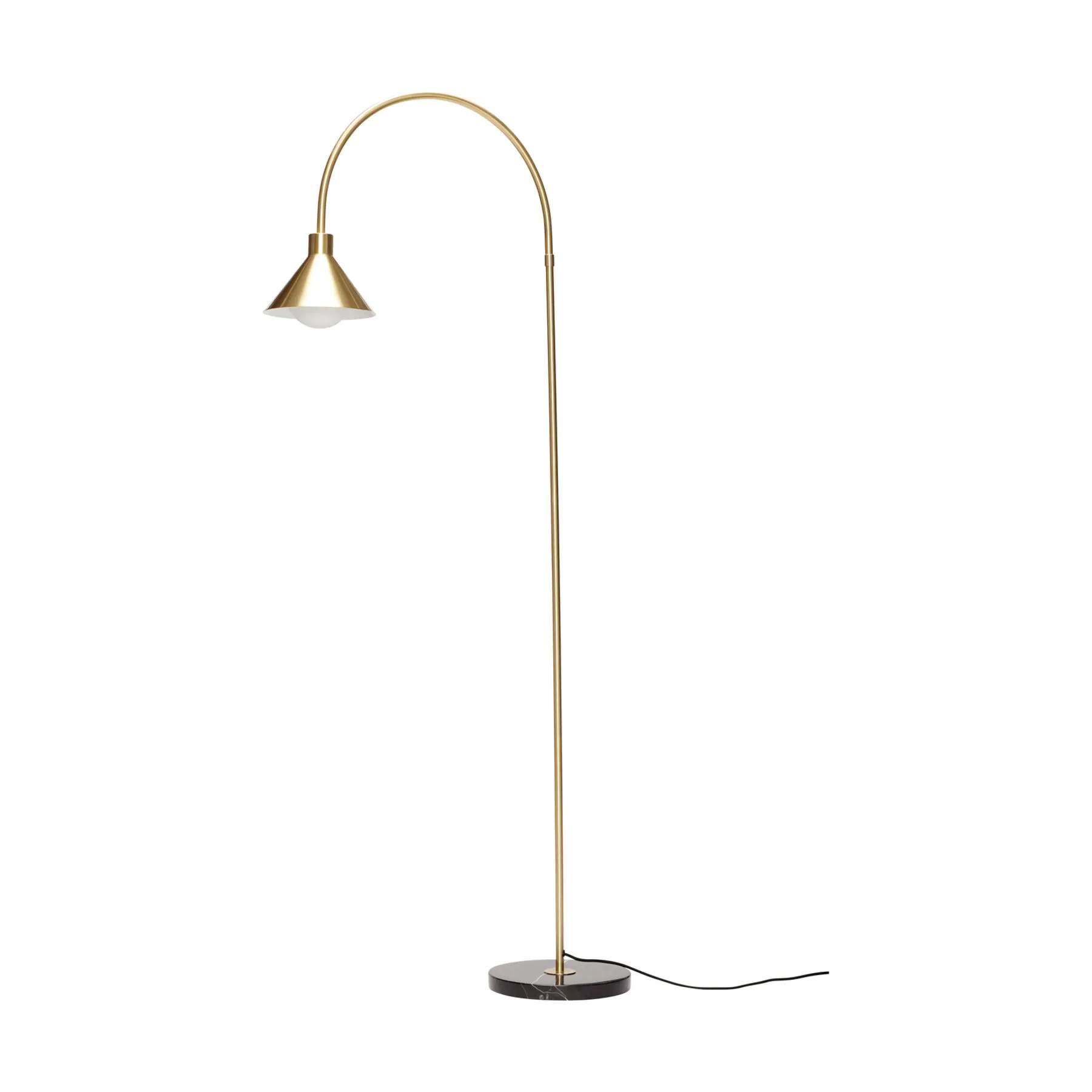 Hübsch Gulvlamper Pipe Gulvlampe i Messingfarve, 1