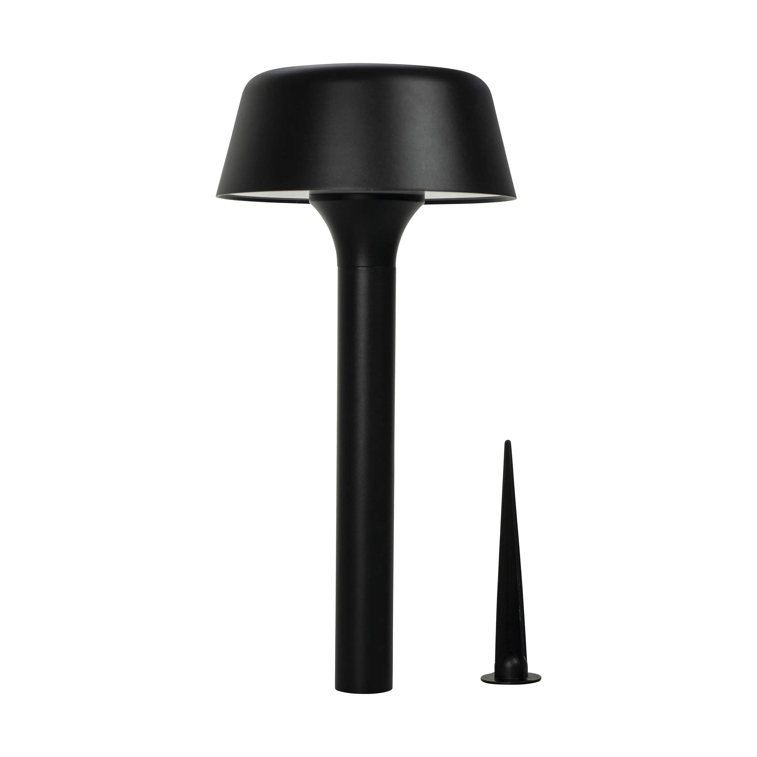 Dyberg Larsen Bedlamper Valencia Udendørs Bedlampe m. Solcelle i Mat sort, 4
