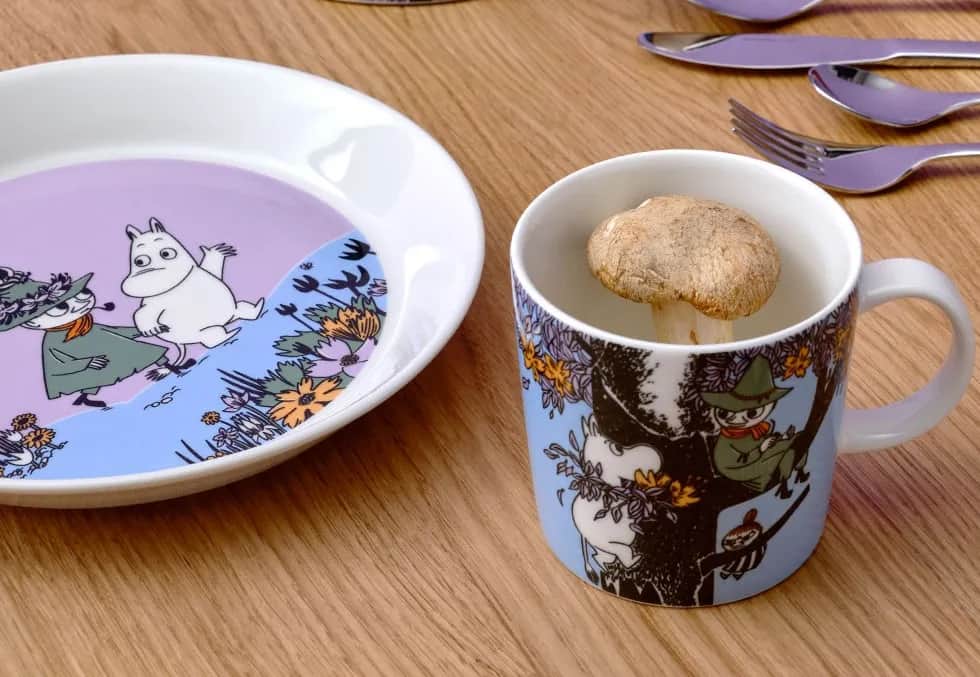 Moomin Arabia Frokosttallerkener Venner for evigt Stelsæt - 2 dele i Venner forevigt, 2