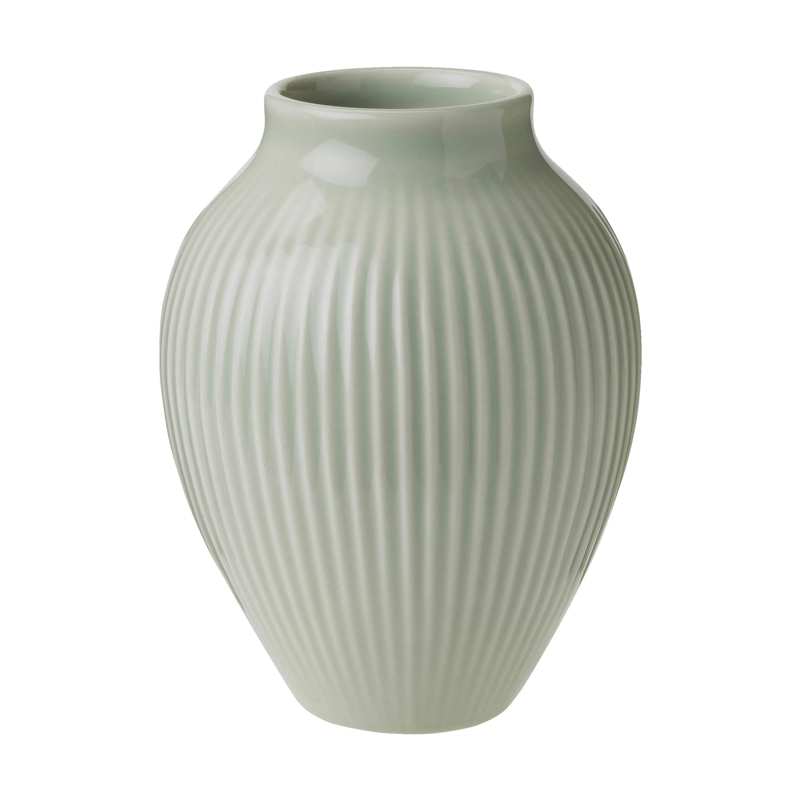 Riller Vase, mintgrøn, large