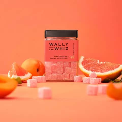 Wally and Whiz Søde sager Vingummi - Grapefrugt med abrikos i 240 gram, 2