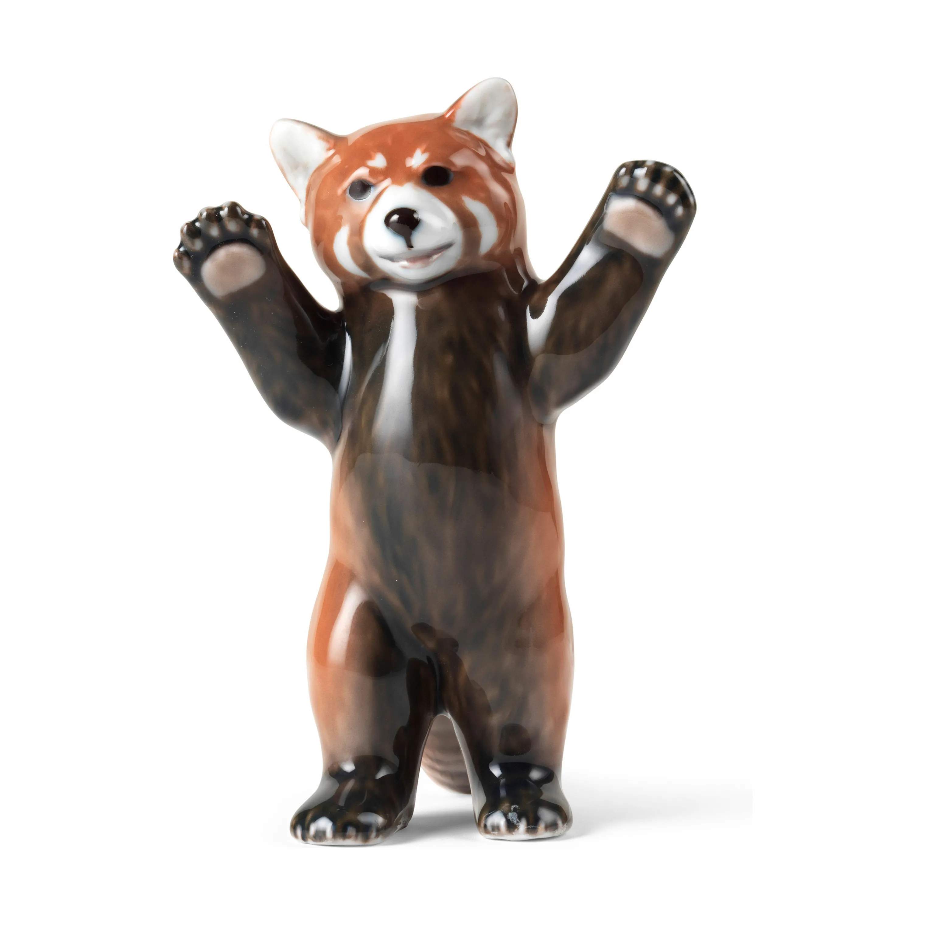 Royal Copenhagen Dyrefigurer Figurine Årsfigur 2024 - Rød Panda i Rød/Brun, 1