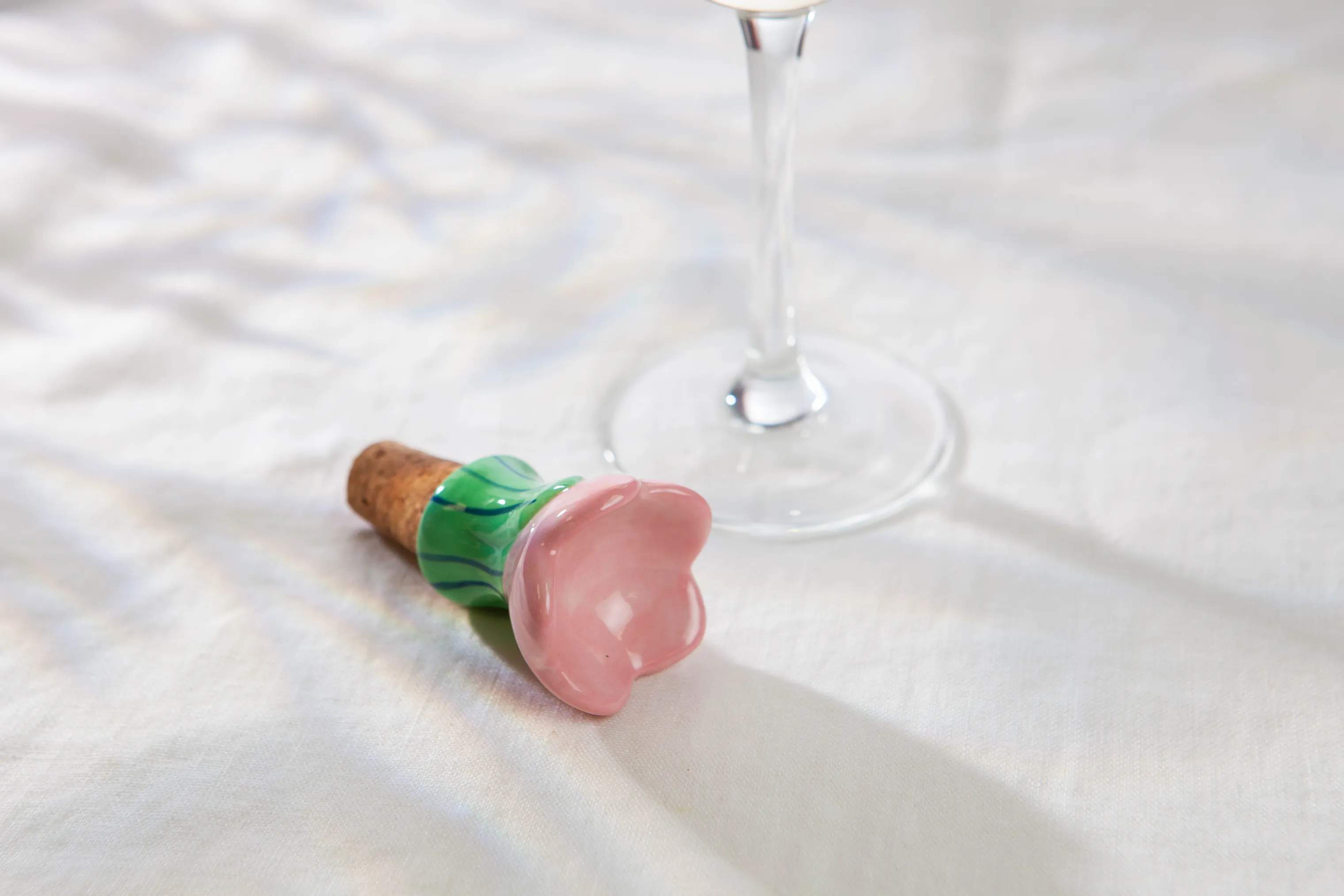 DOIY Vinpropper Vinprop i Grøn/Pink, 3