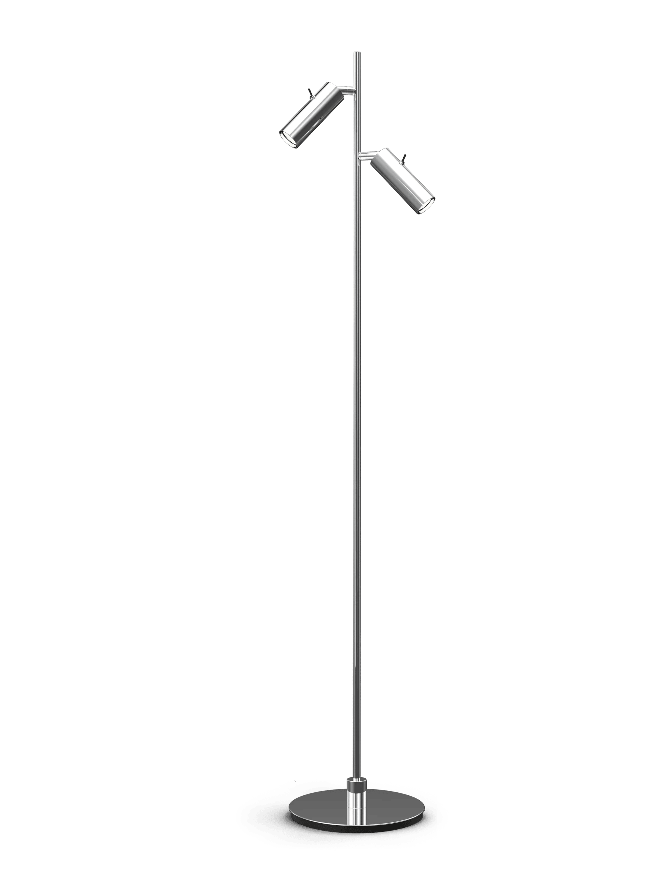 Herstal Gulvlamper Pipeline Gulvlampe i Krom med 2 spot, 1