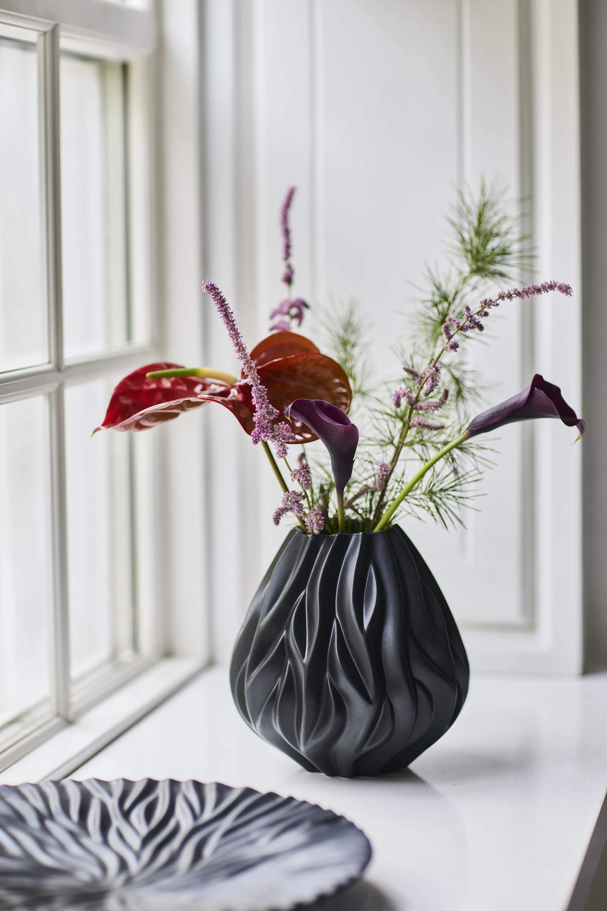 Morsø Vaser Flame Vase i Sort, 19 cm, 3